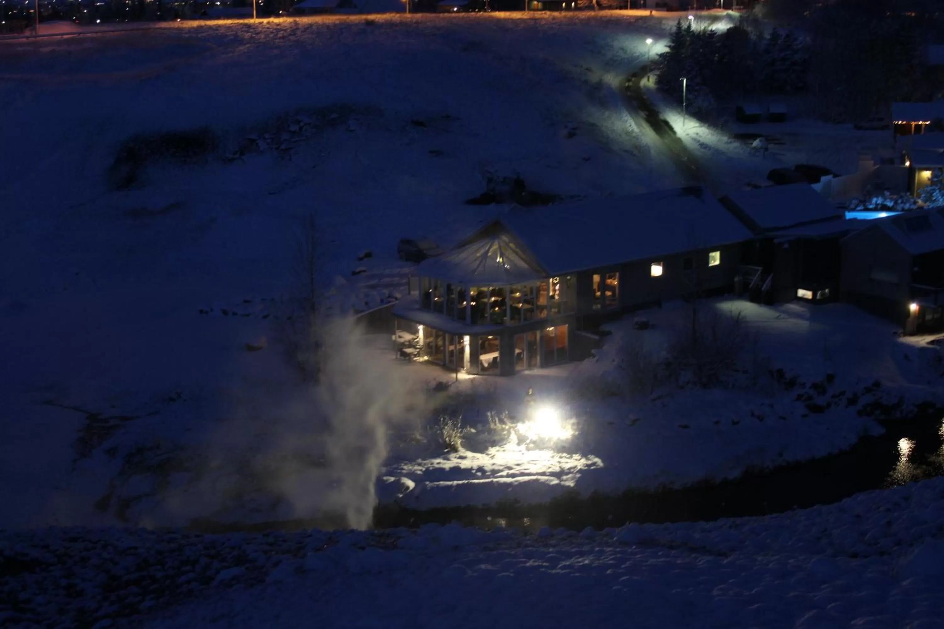 Bird's eye view in Frost and Fire Hotel