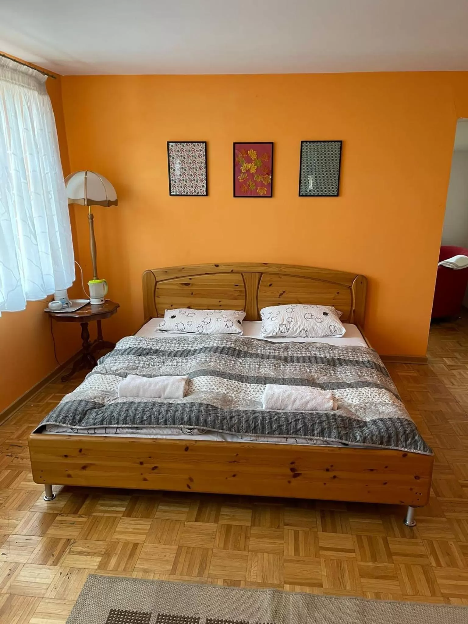 Bed in Dworek Pokoje Gościnne