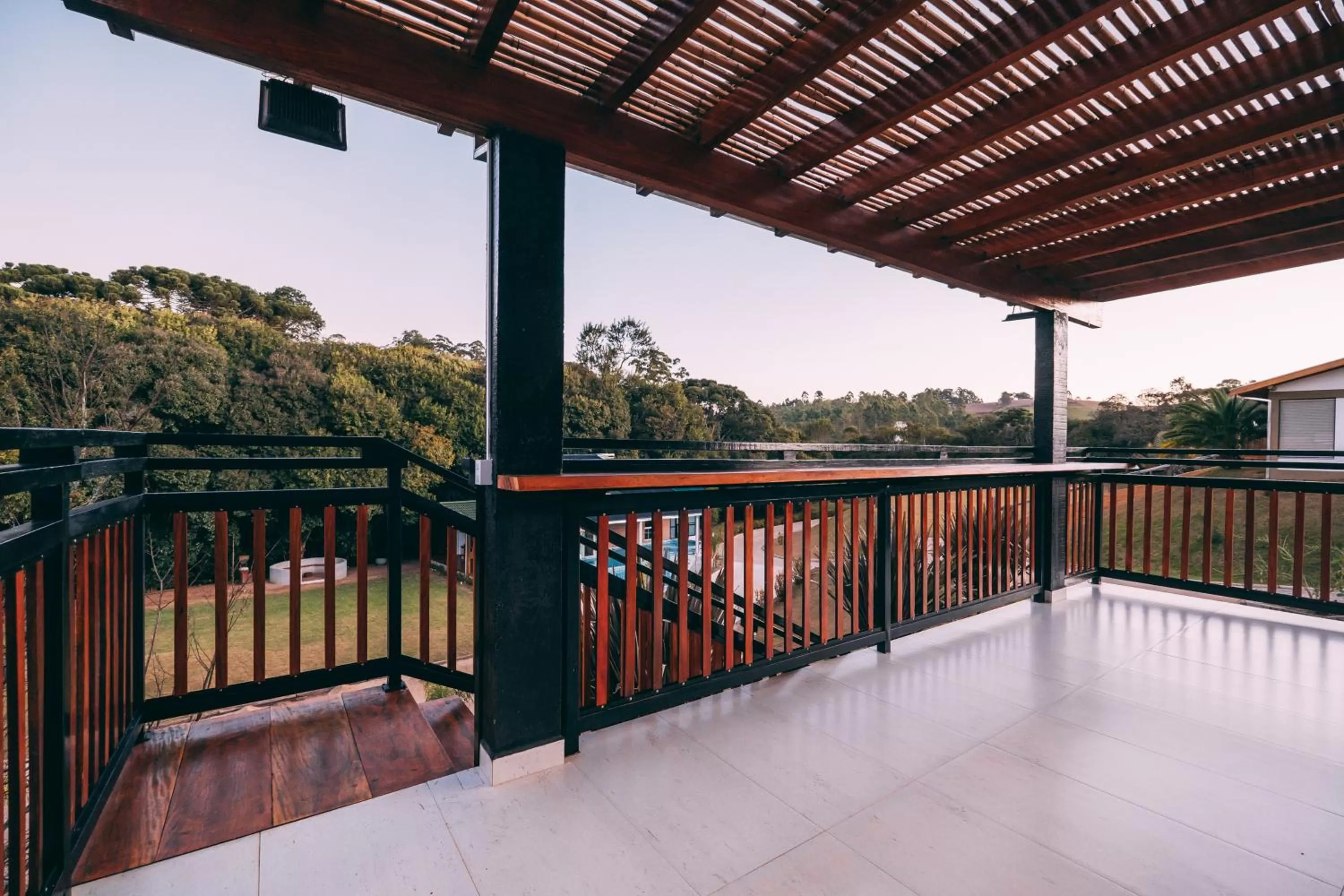 View (from property/room), Balcony/Terrace in Pousada Trem Chic