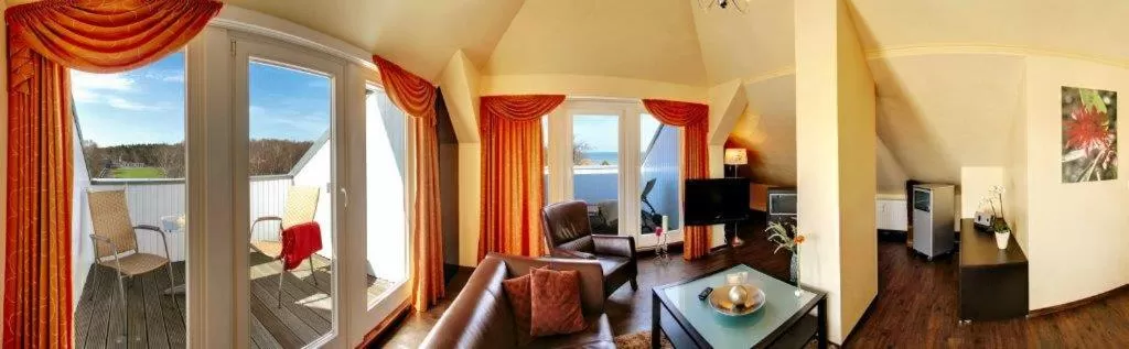 Balcony/Terrace in Villa Astoria - Suiten am Meer