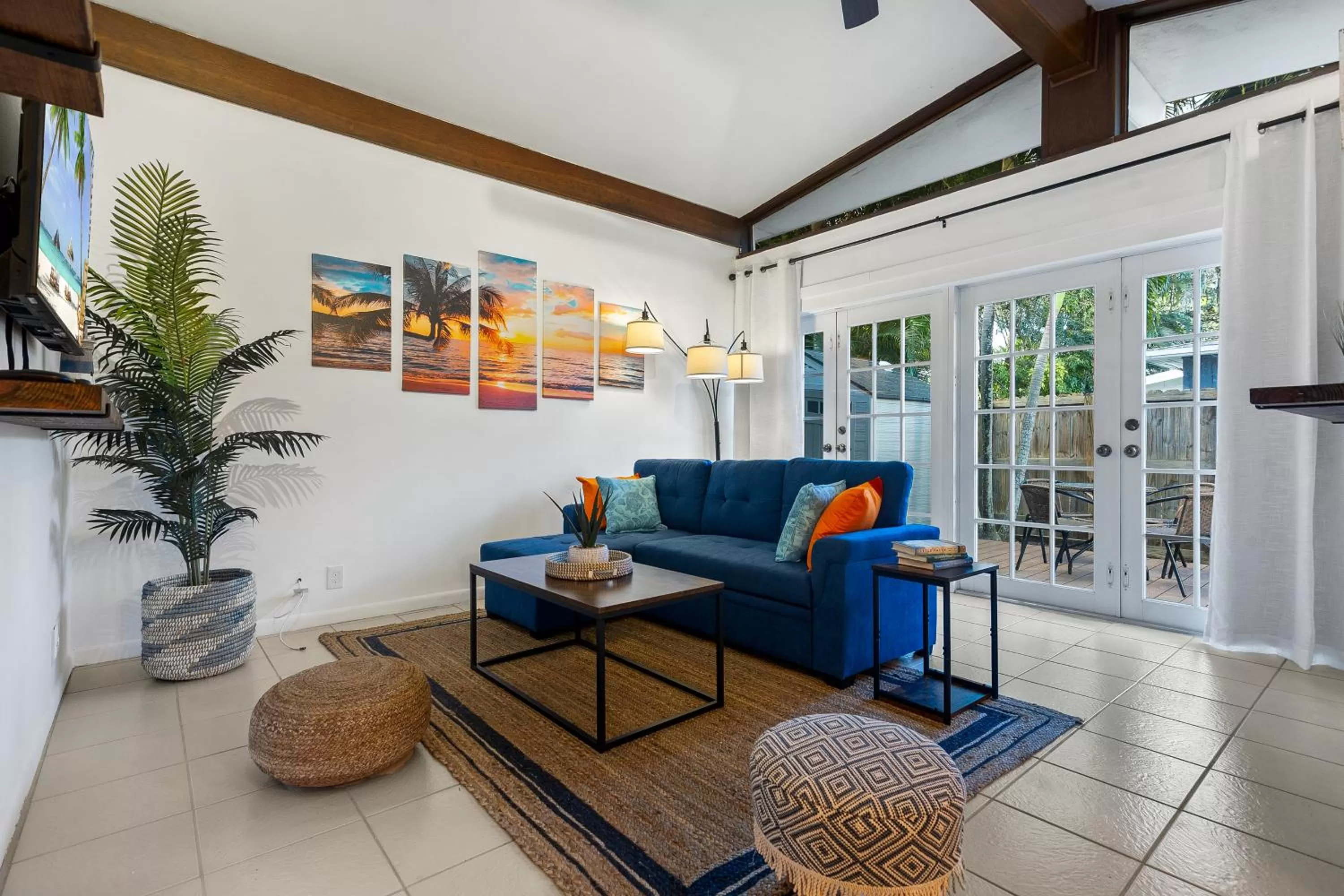 Living room in CocoBay 2BR Condos Near Beach, Galleria Mall, Wilton Manors, Cruise Port