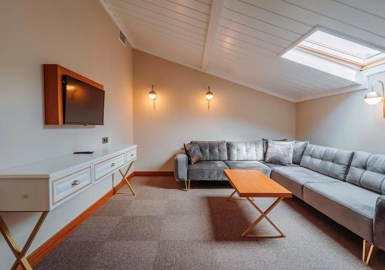 Seating area in TS Park Hotel