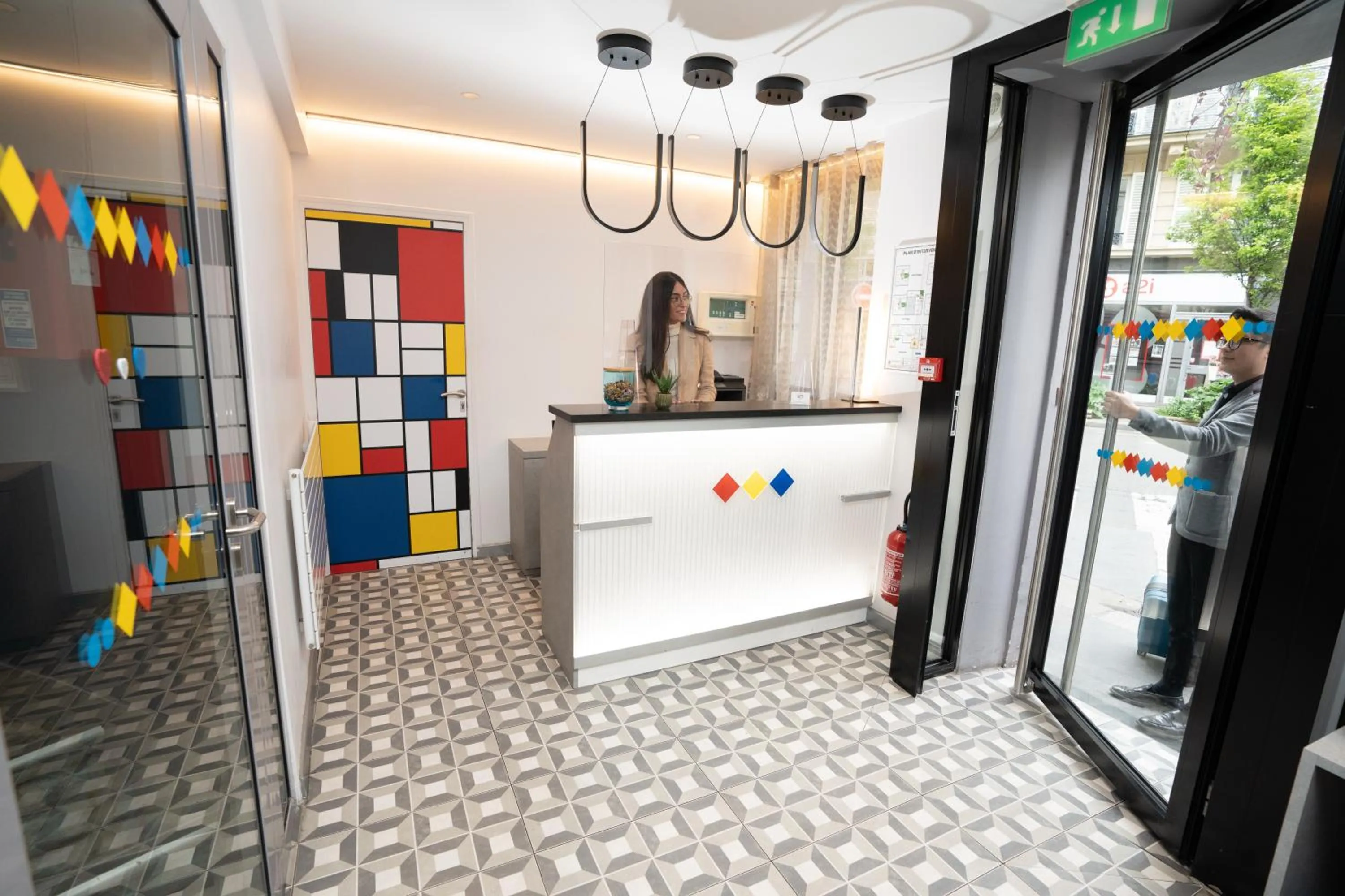 Lobby or reception in Hôtel Du Mont Dore Batignolles