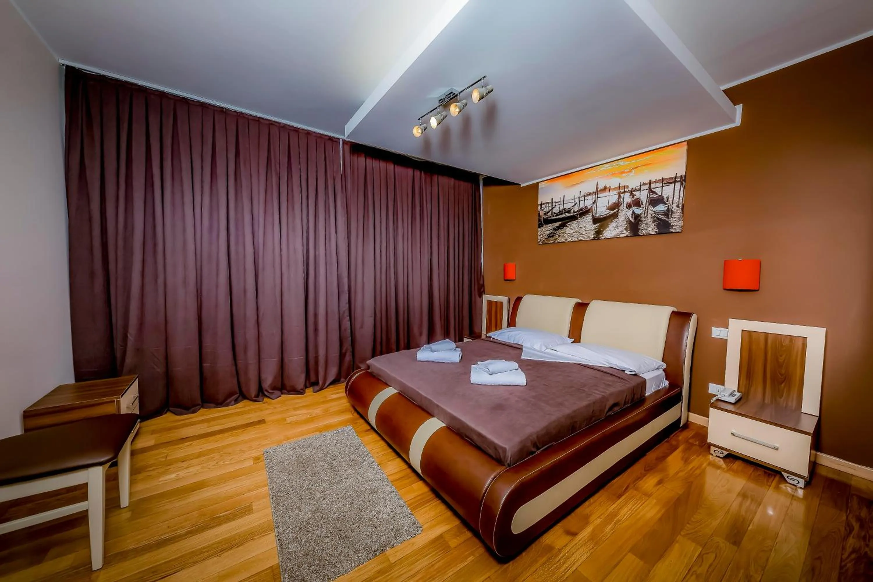 Bed in Hotel Trieste