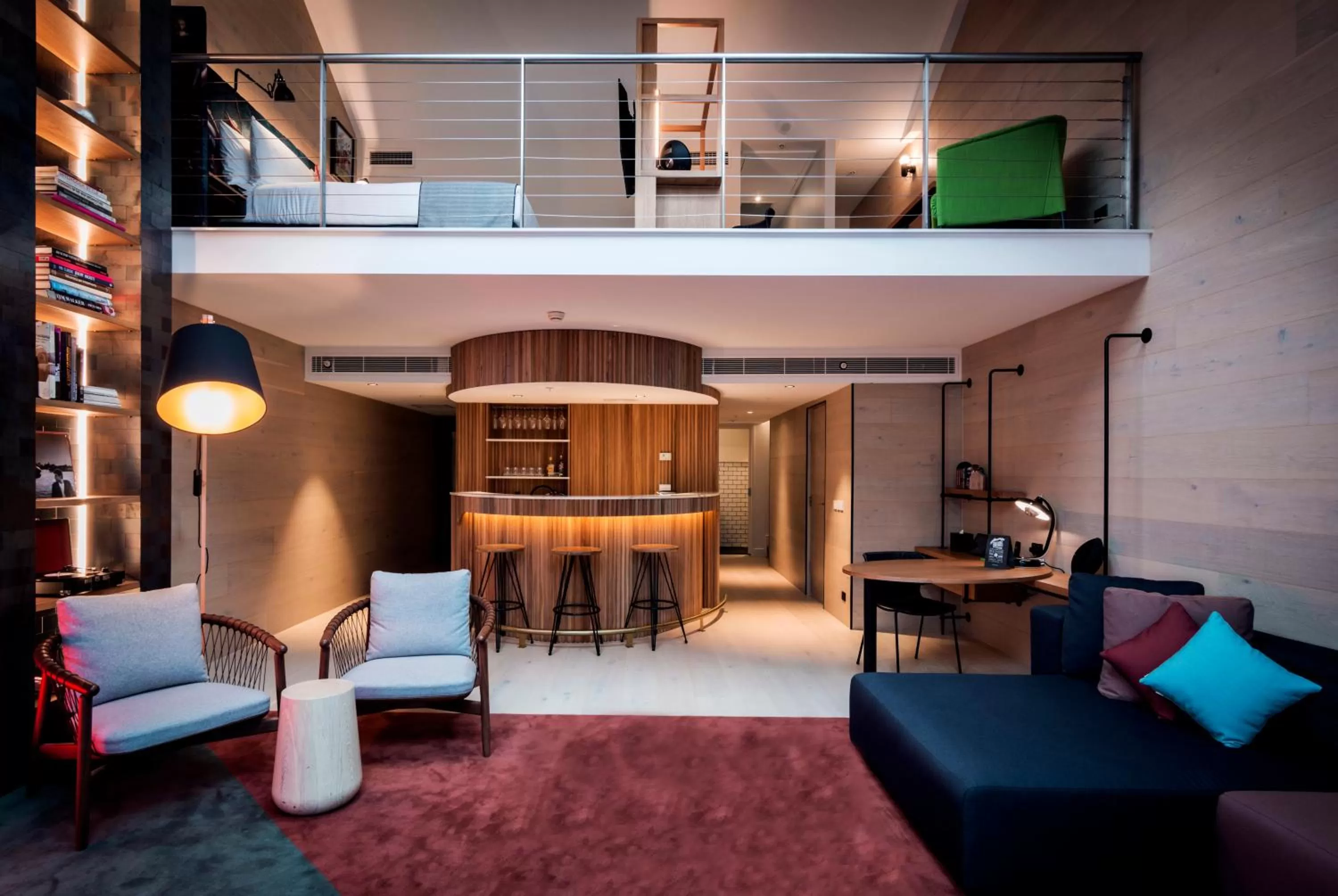 Seating area in Ovolo Sydney Woolloomooloo, a Wyndham Hotel