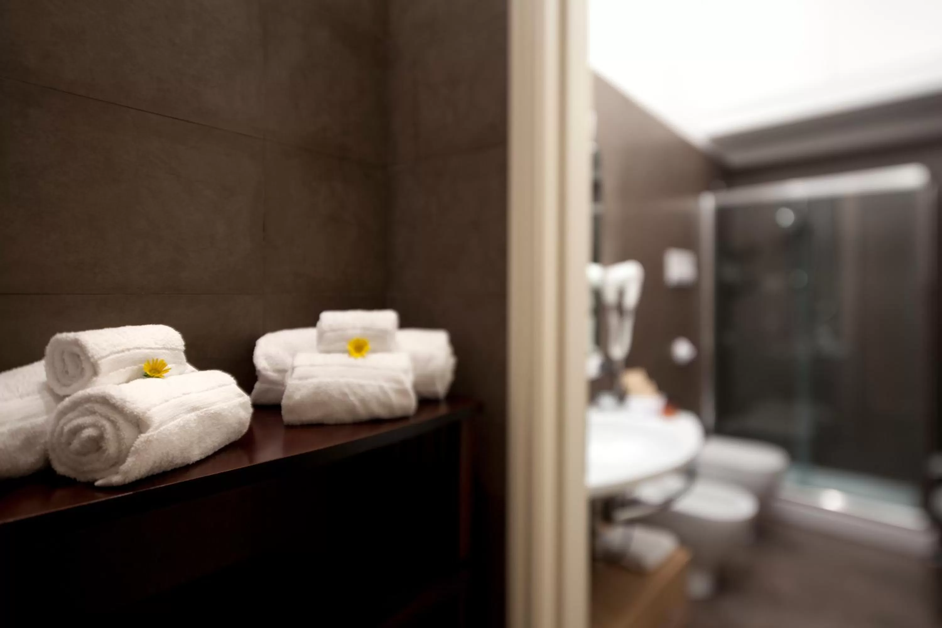 Shower in Palazzo Brunaccini Boutique Hotel