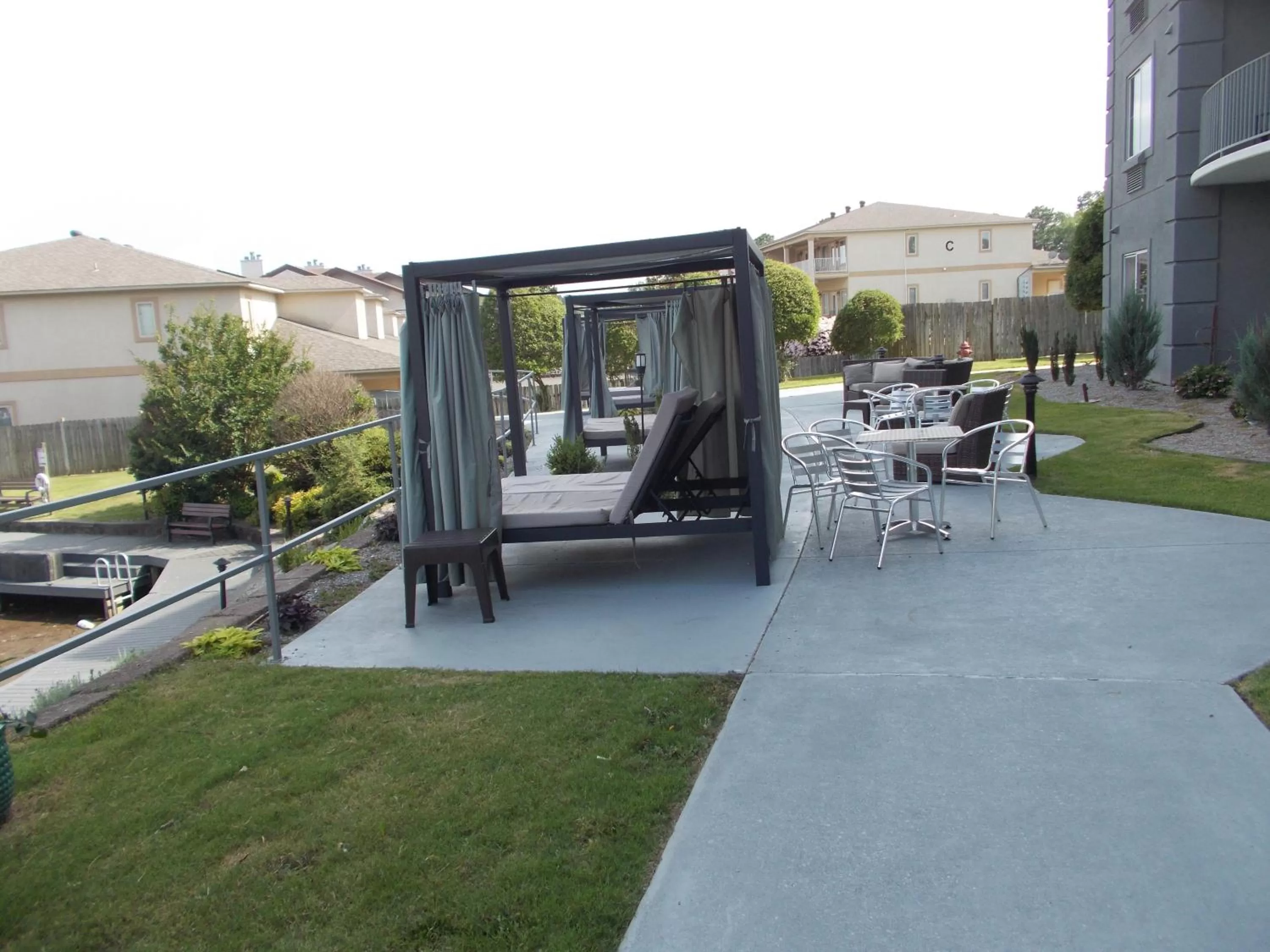 Patio in Baymont on the lake by Wyndham Hot Springs