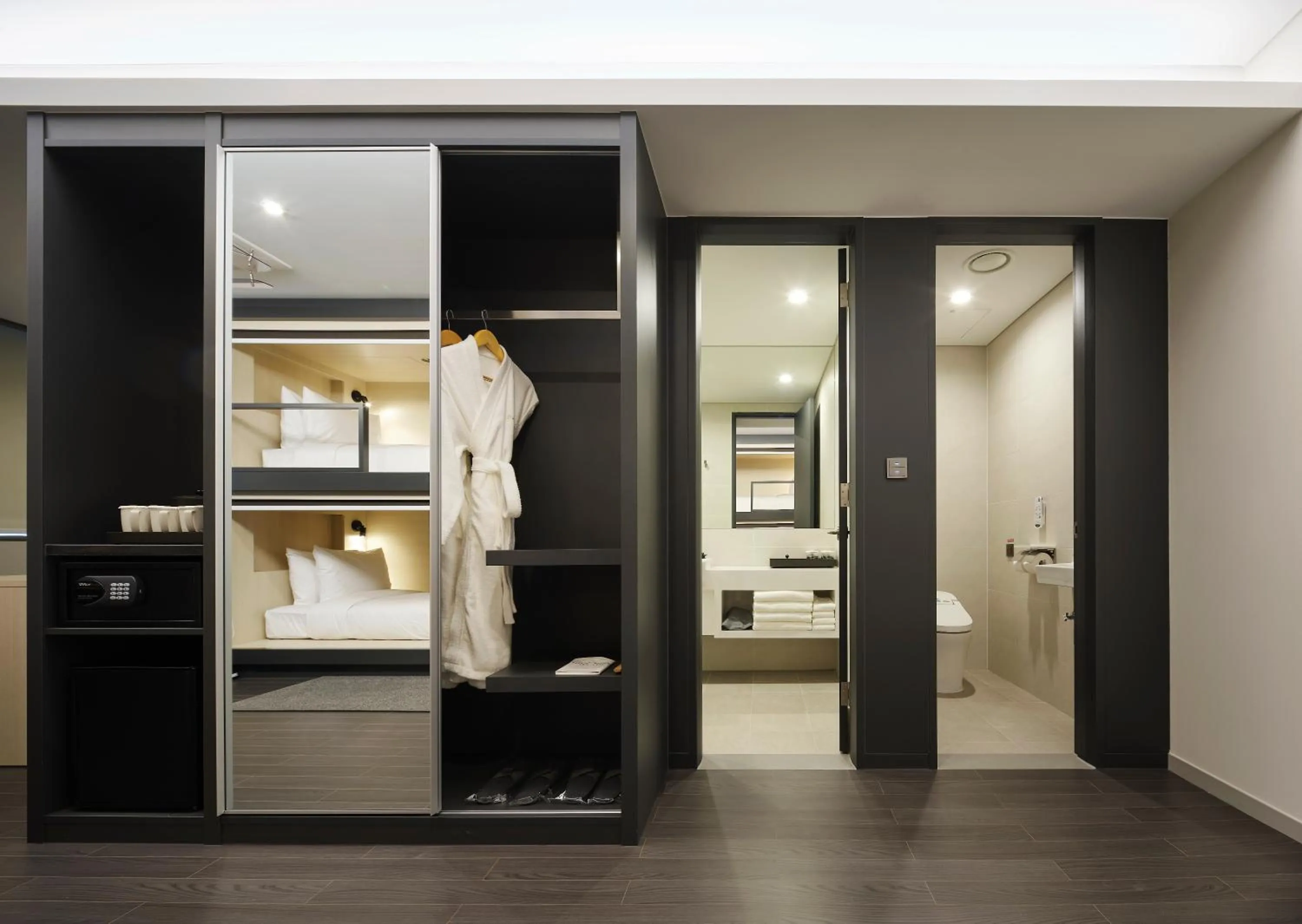 Decorative detail, Bed in Nine Tree by Parnas Seoul Dongdaemun