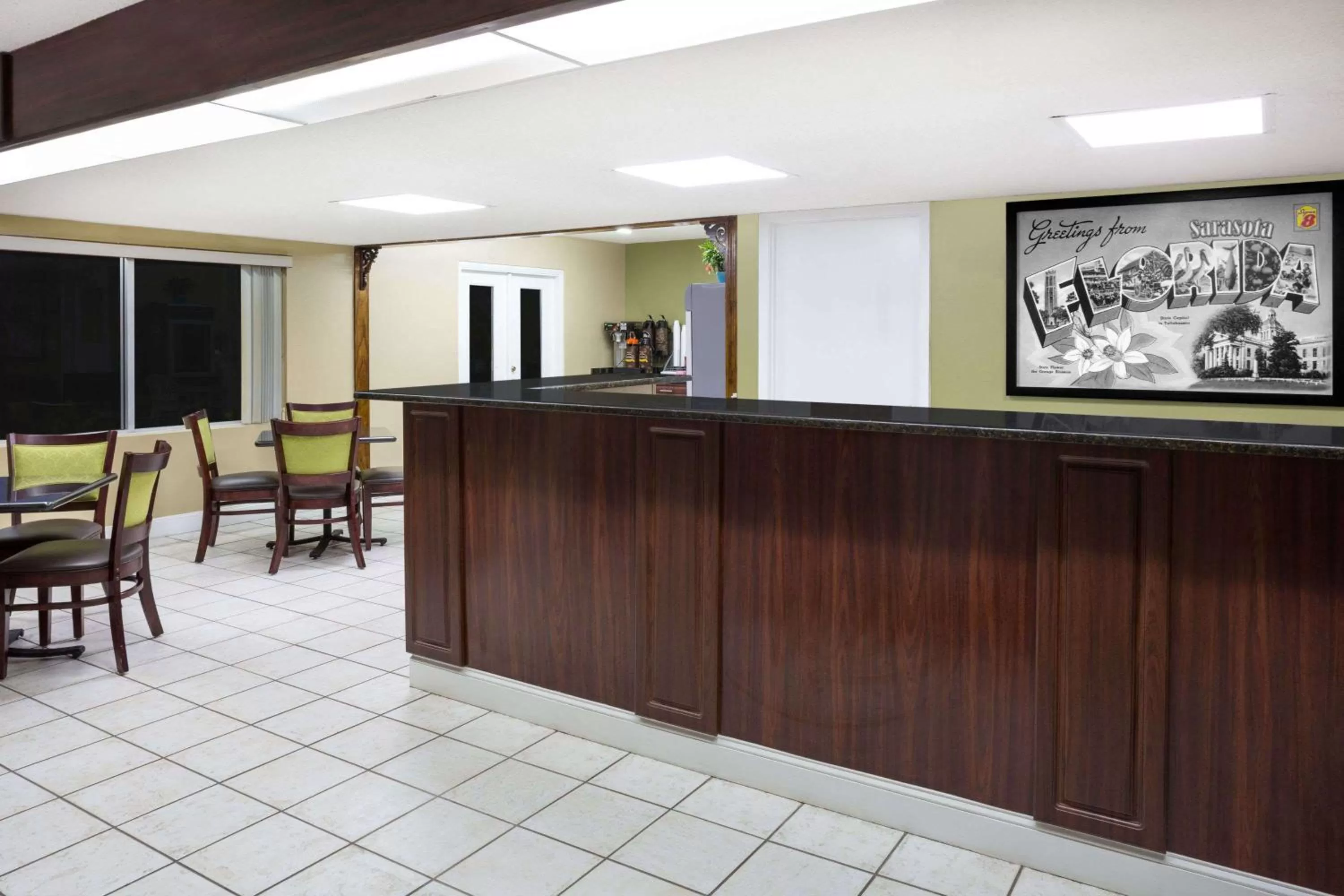 Lobby or reception in Super 8 by Wyndham Sarasota Near Siesta Key