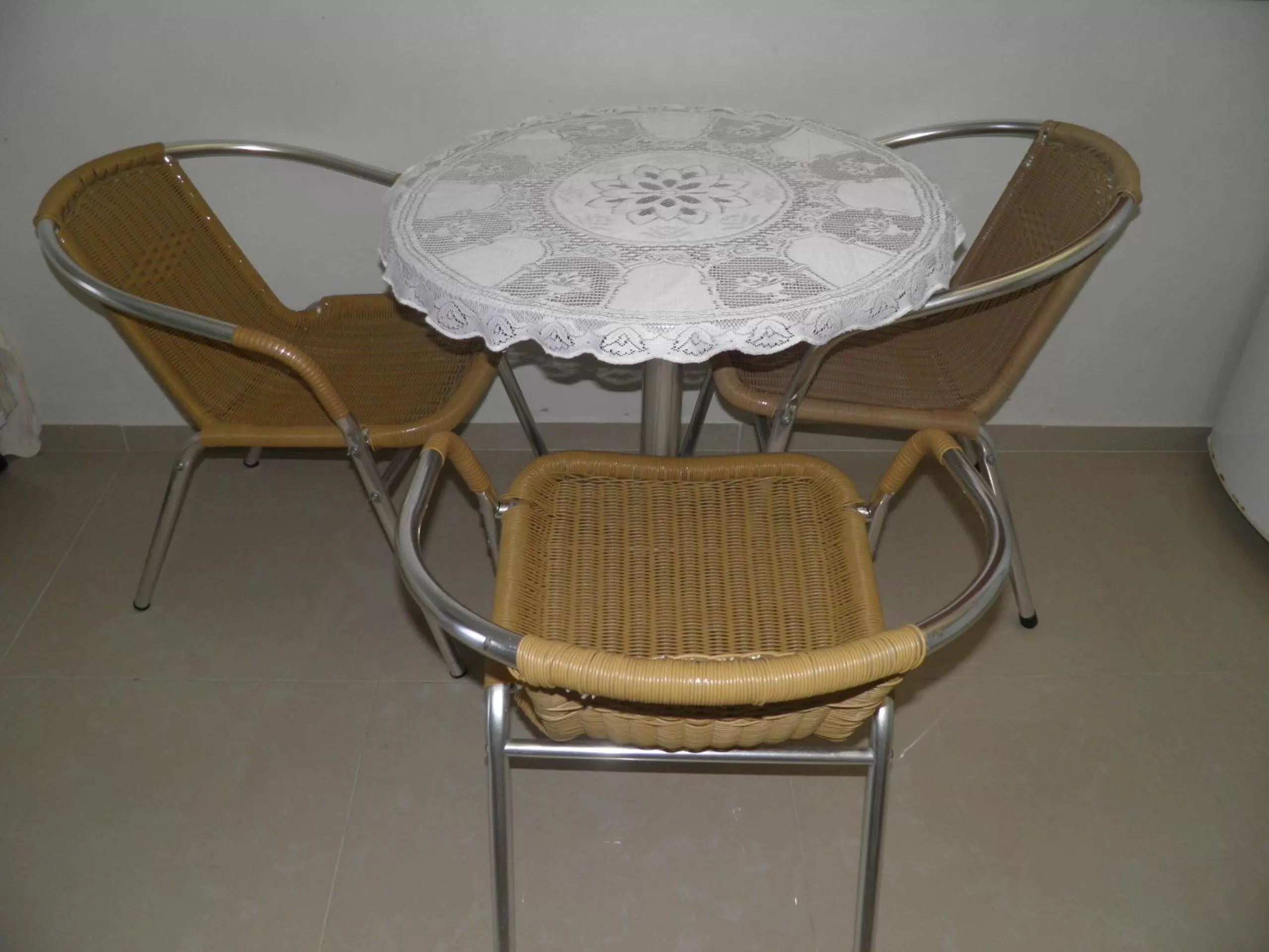 Seating area in Pousada Mar de Cristal