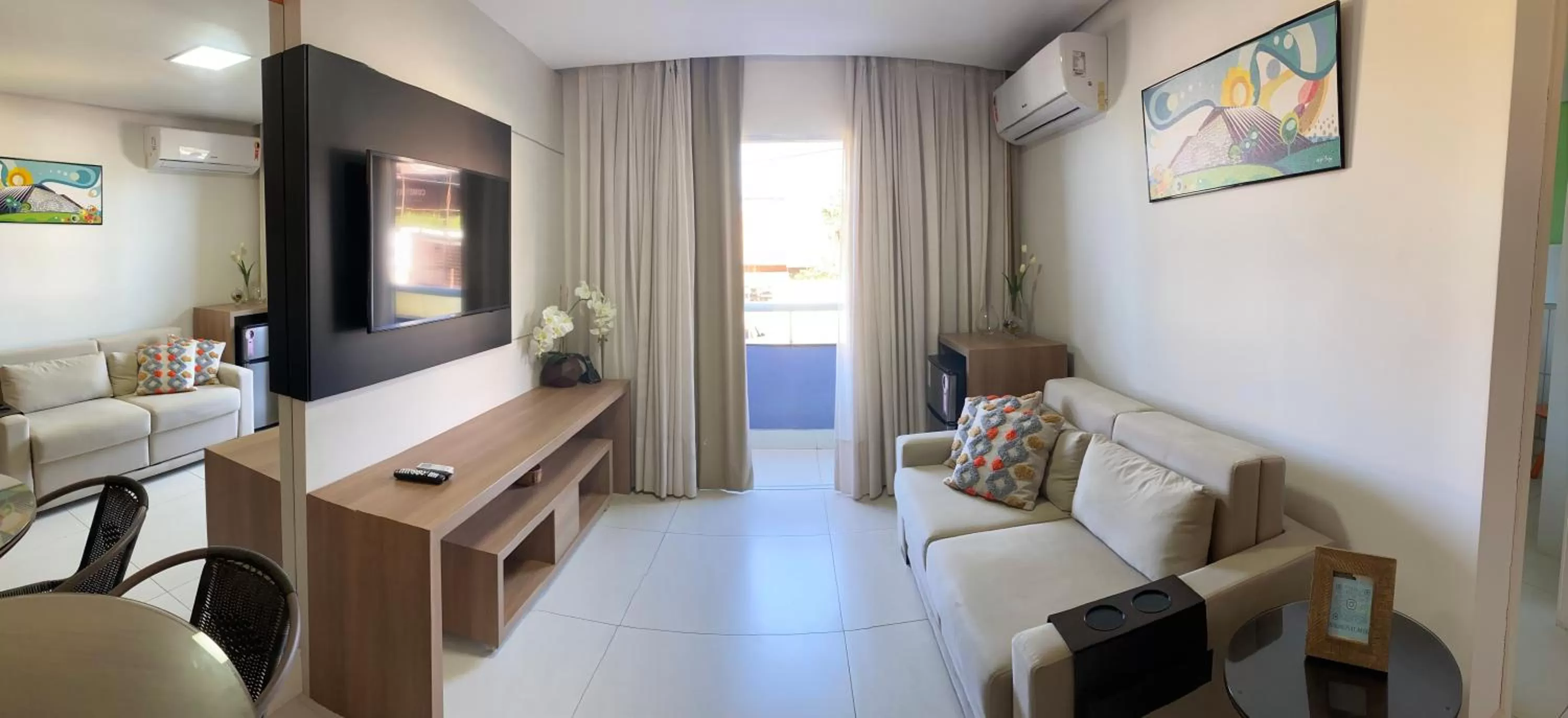 Seating area in Bicalho Flat Beira Mar Praia PontaNegra -Natal