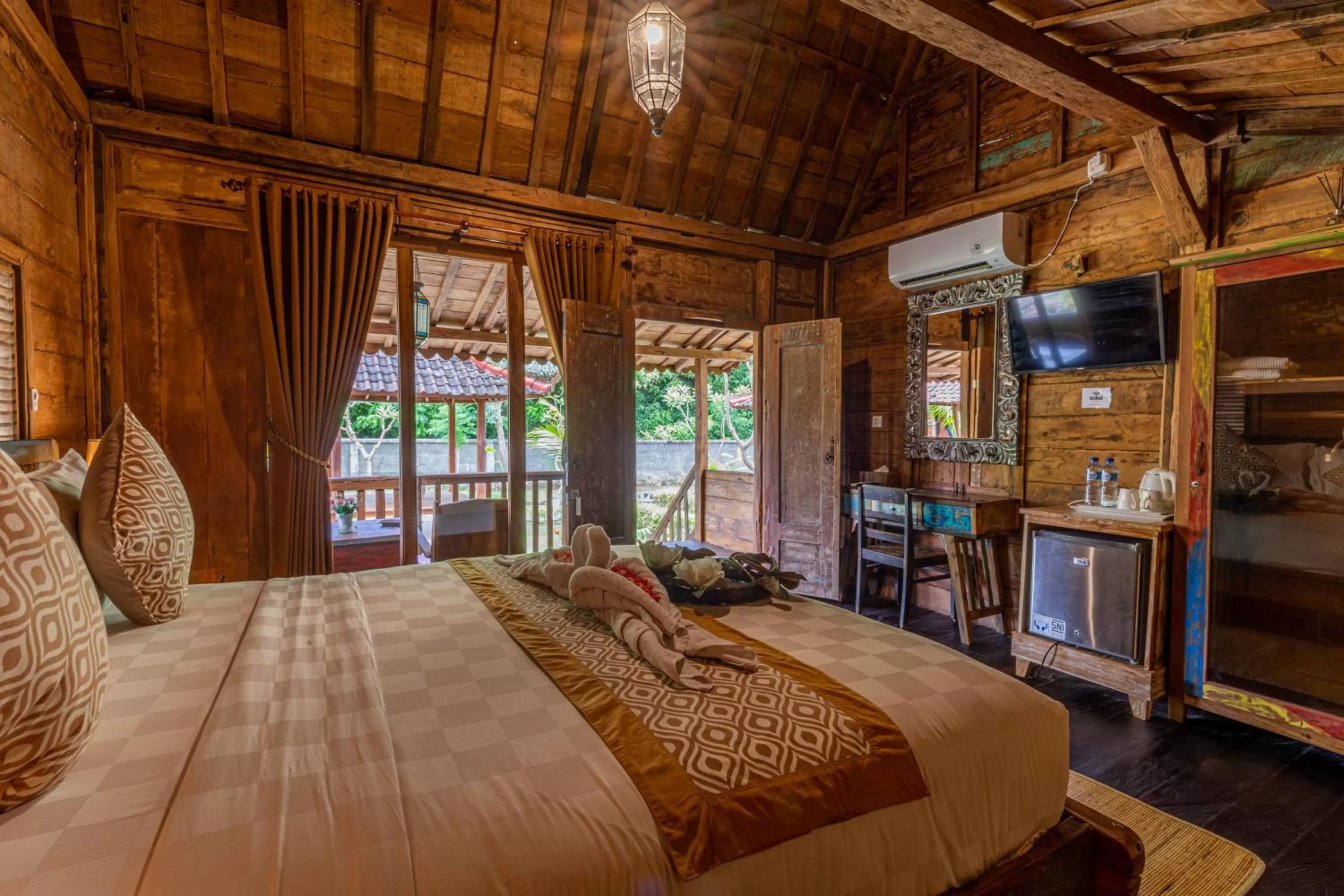 Bed in Jukung Cottage