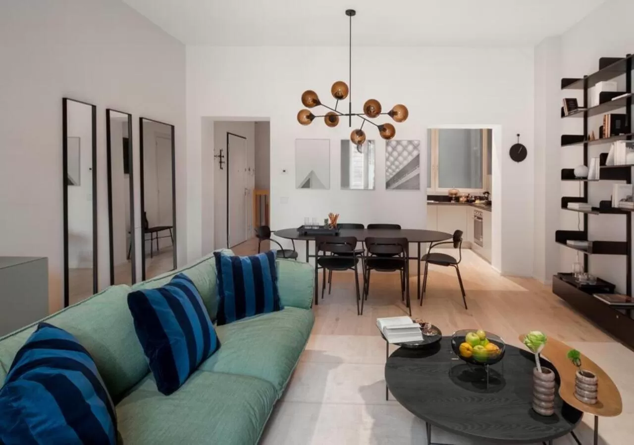 Kitchen or kitchenette in BB Hotels Aparthotel Collection Il Michelangelo