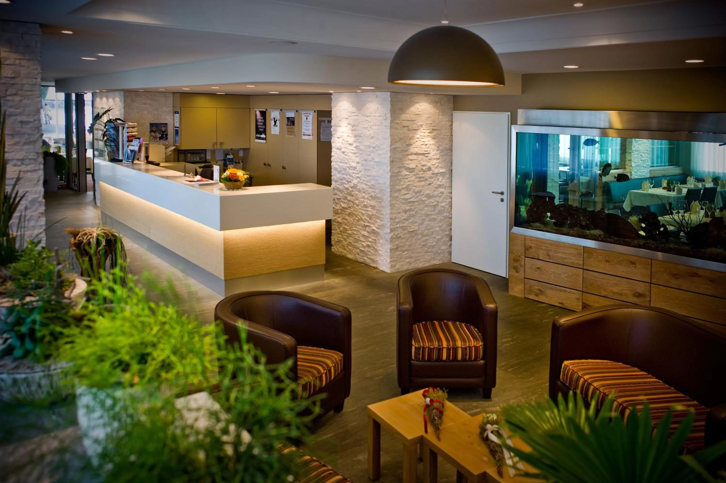 Lobby or reception in Hotel Drei Könige