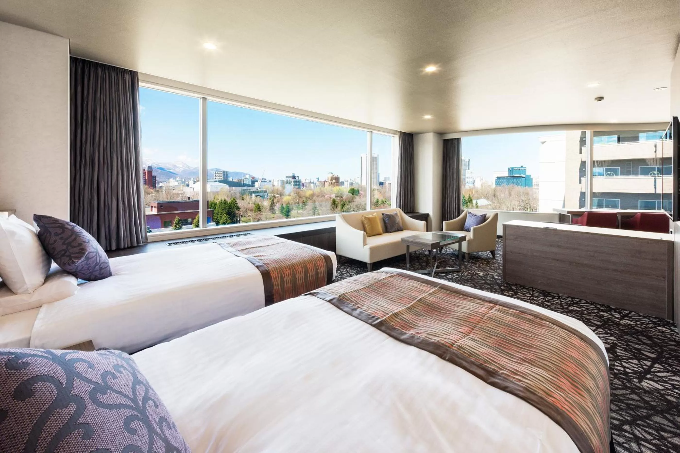 Spring, Bed in HOTEL MYSTAYS Sapporo Nakajima Park