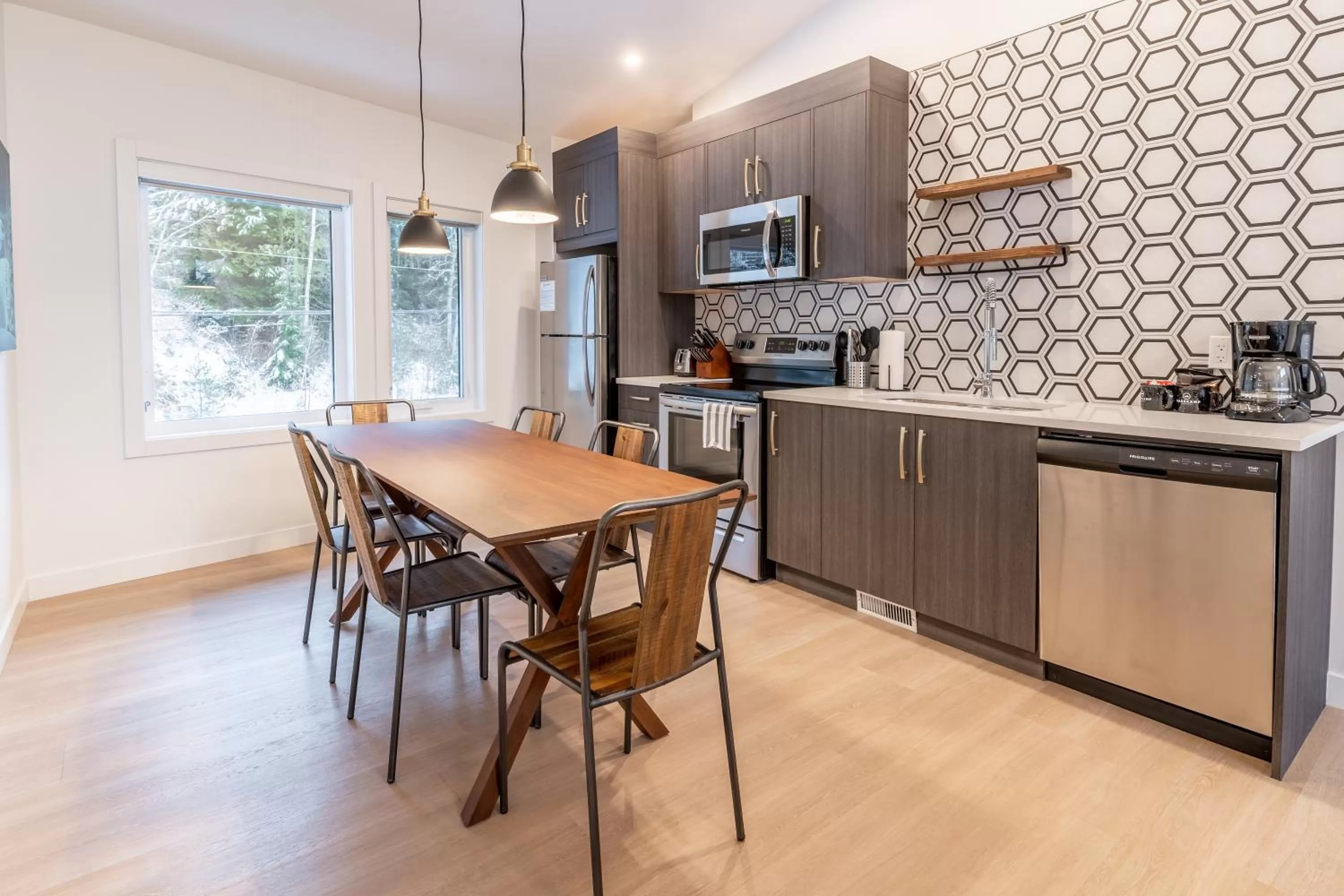 Kitchen or kitchenette in Basecamp Resorts Revelstoke