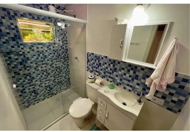 Bathroom in Suítes para fins de semana