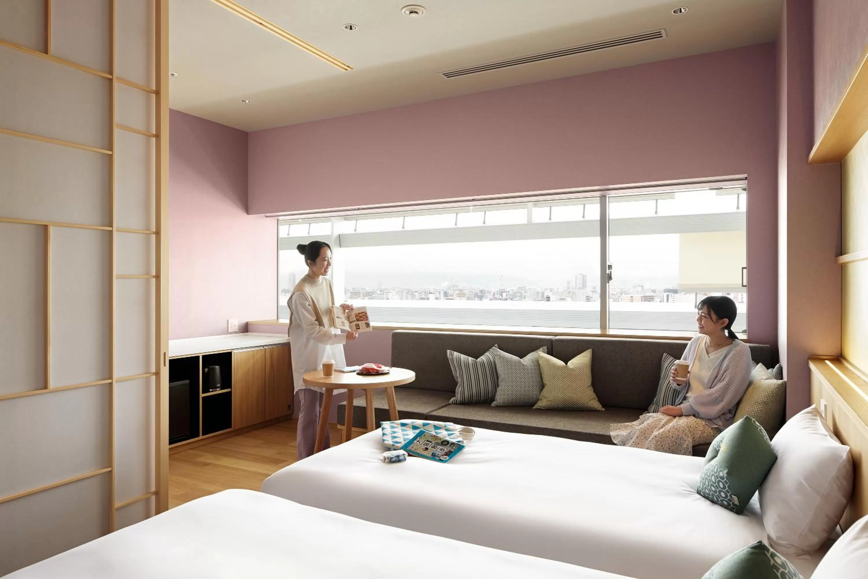 Bed in OMO7 Osaka by Hoshino Resorts