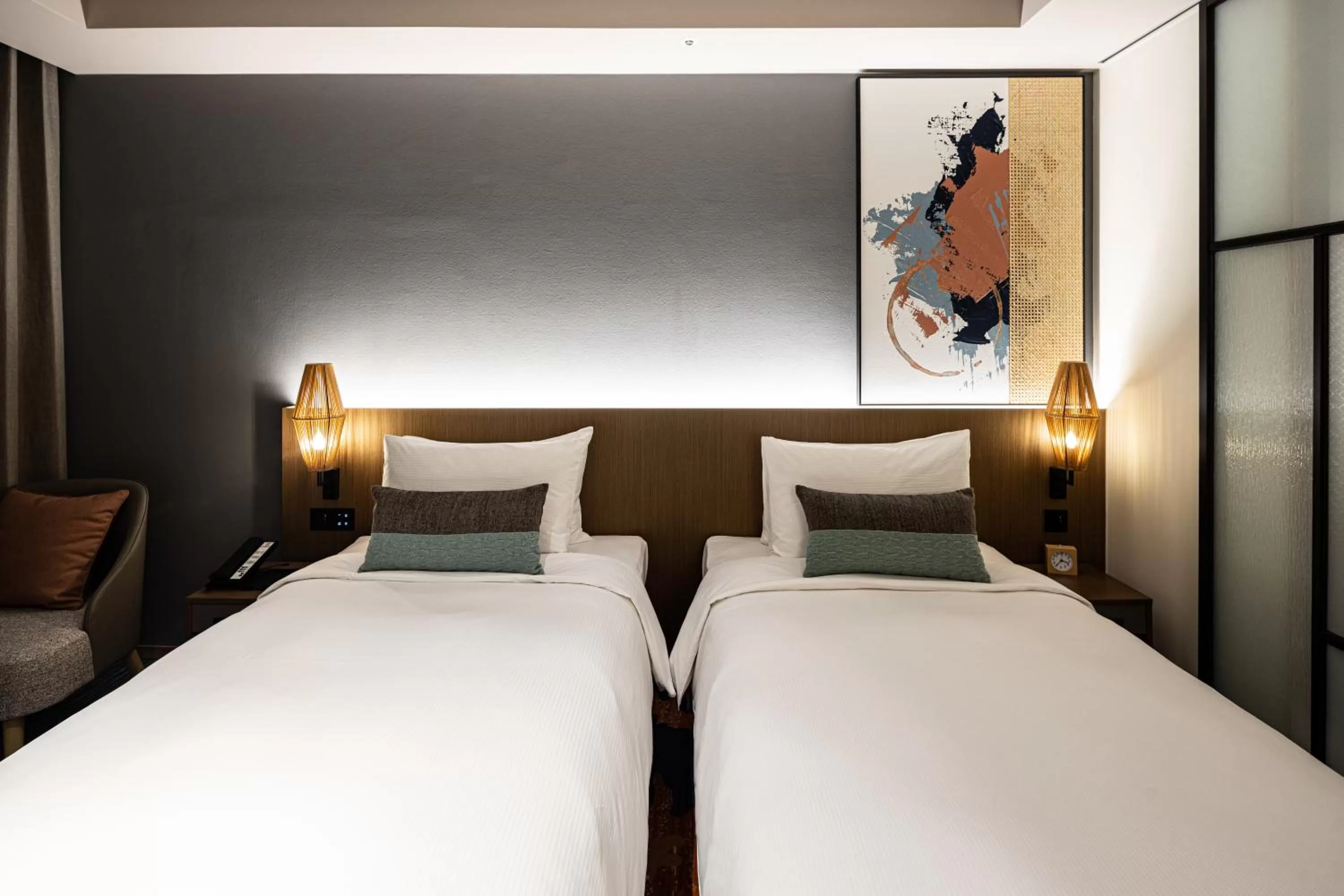 Photo of the whole room, Bed in Solaria Nishitetsu Hotel Taipei Ximen