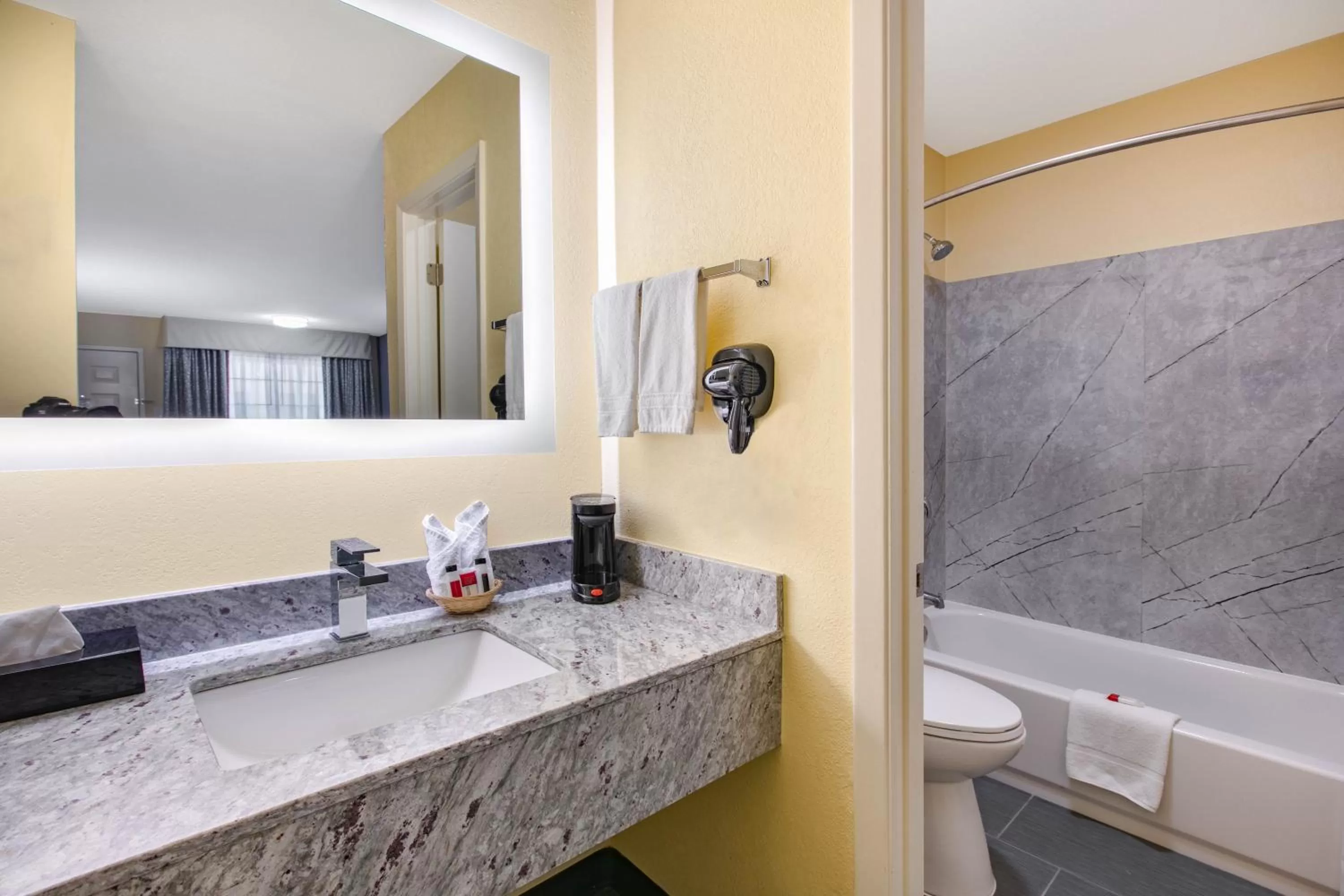 Shower in Days Inn by Wyndham Waco Near Downtown University