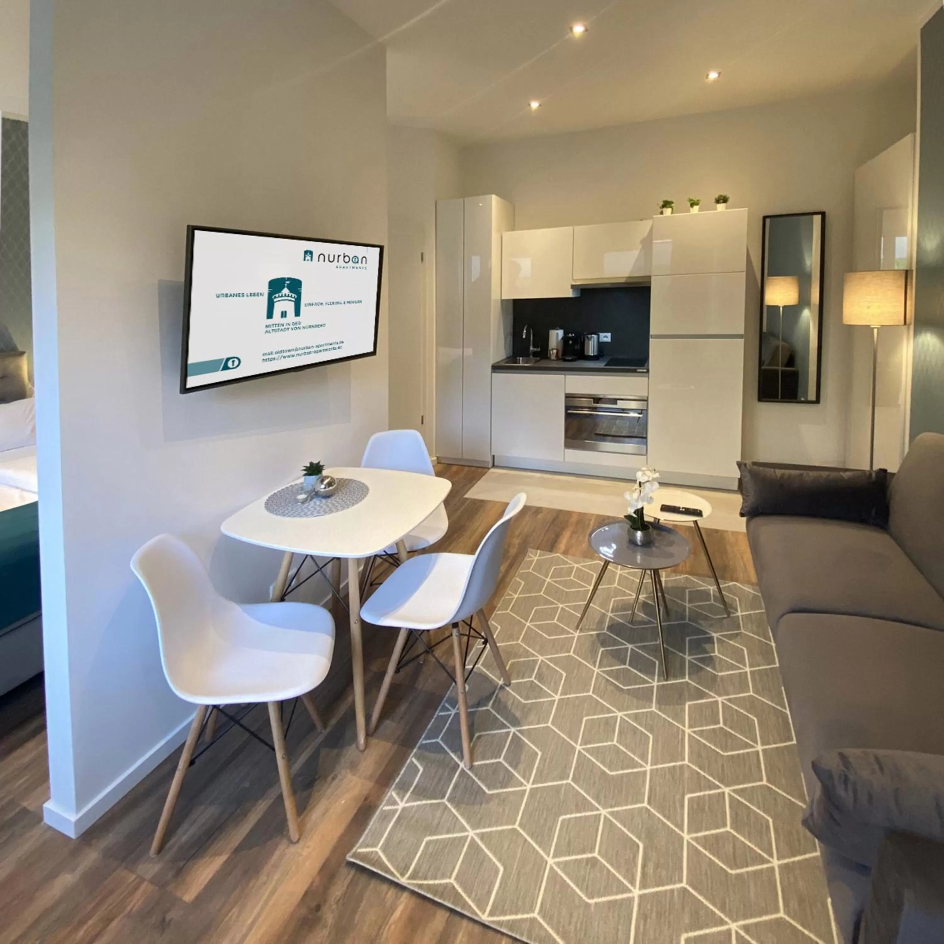 Living room in Nurban Apartments Oldtown