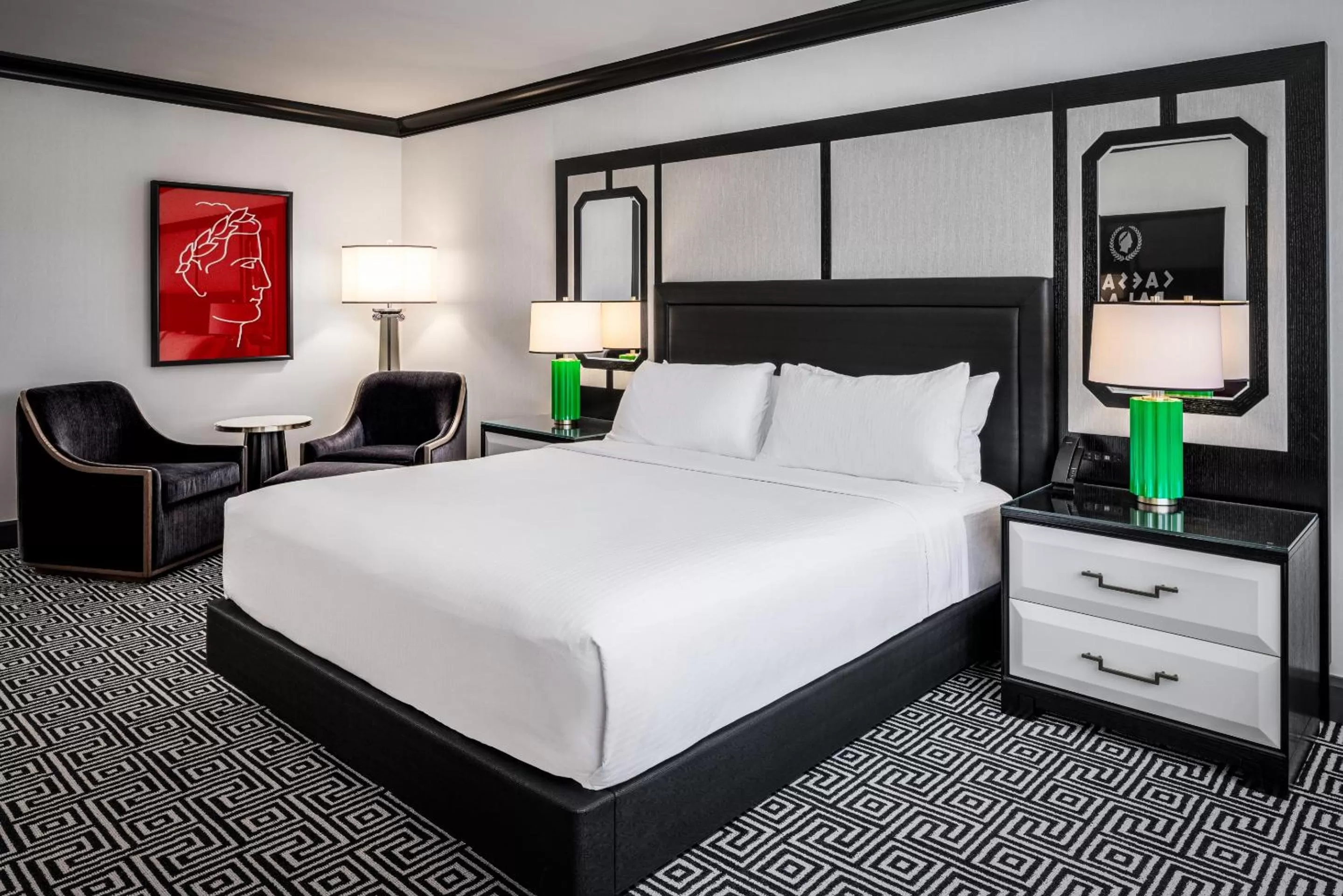 Bed in Caesars Palace Hotel & Casino