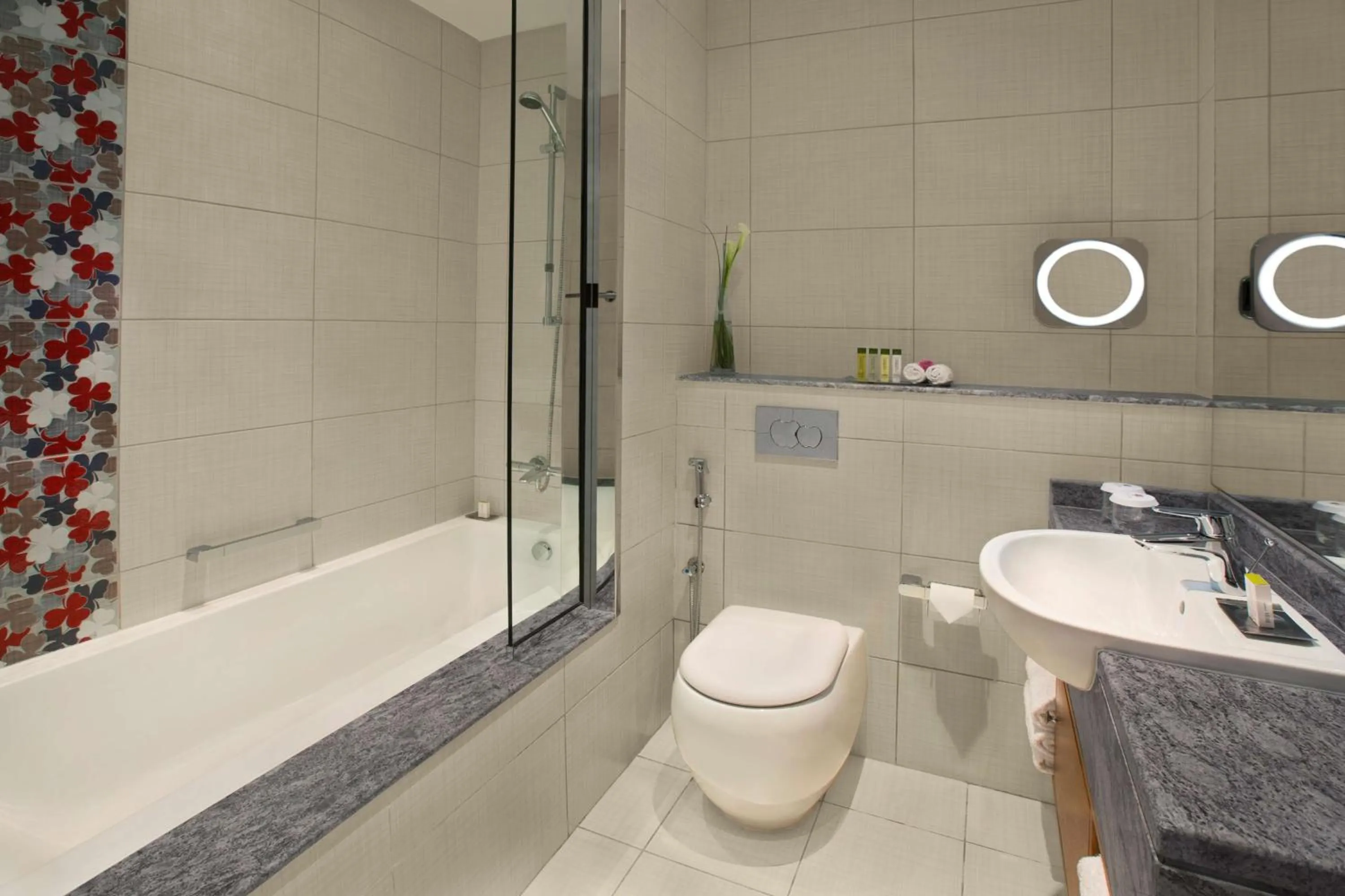 Bathroom in DoubleTree by Hilton Hotel and Residences Dubai – Al Barsha