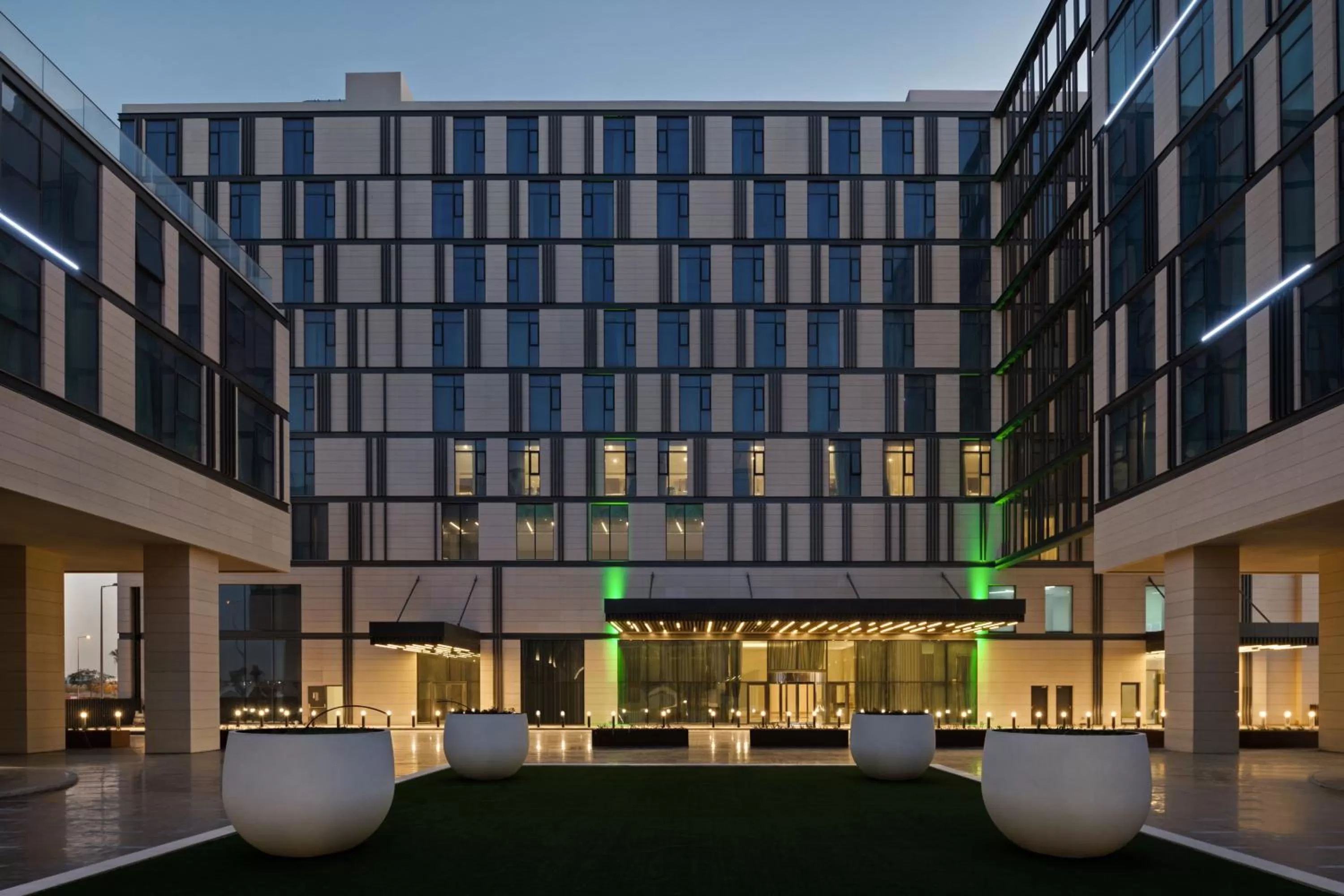 Property building in Holiday Inn Dubai Al-Maktoum Airport by IHG