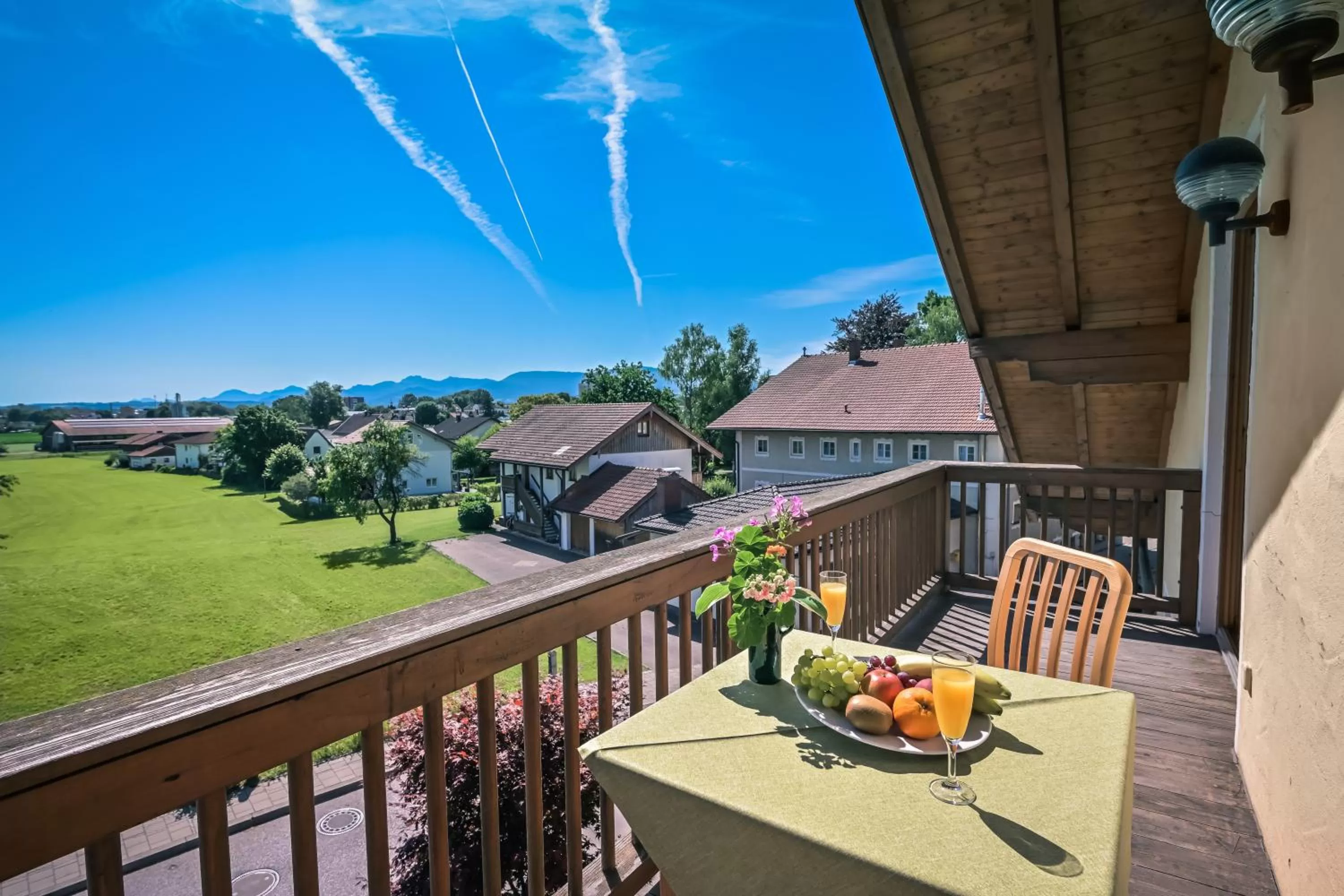 View (from property/room), Balcony/Terrace in Gasthaus - Hotel Alt Fürstätt
