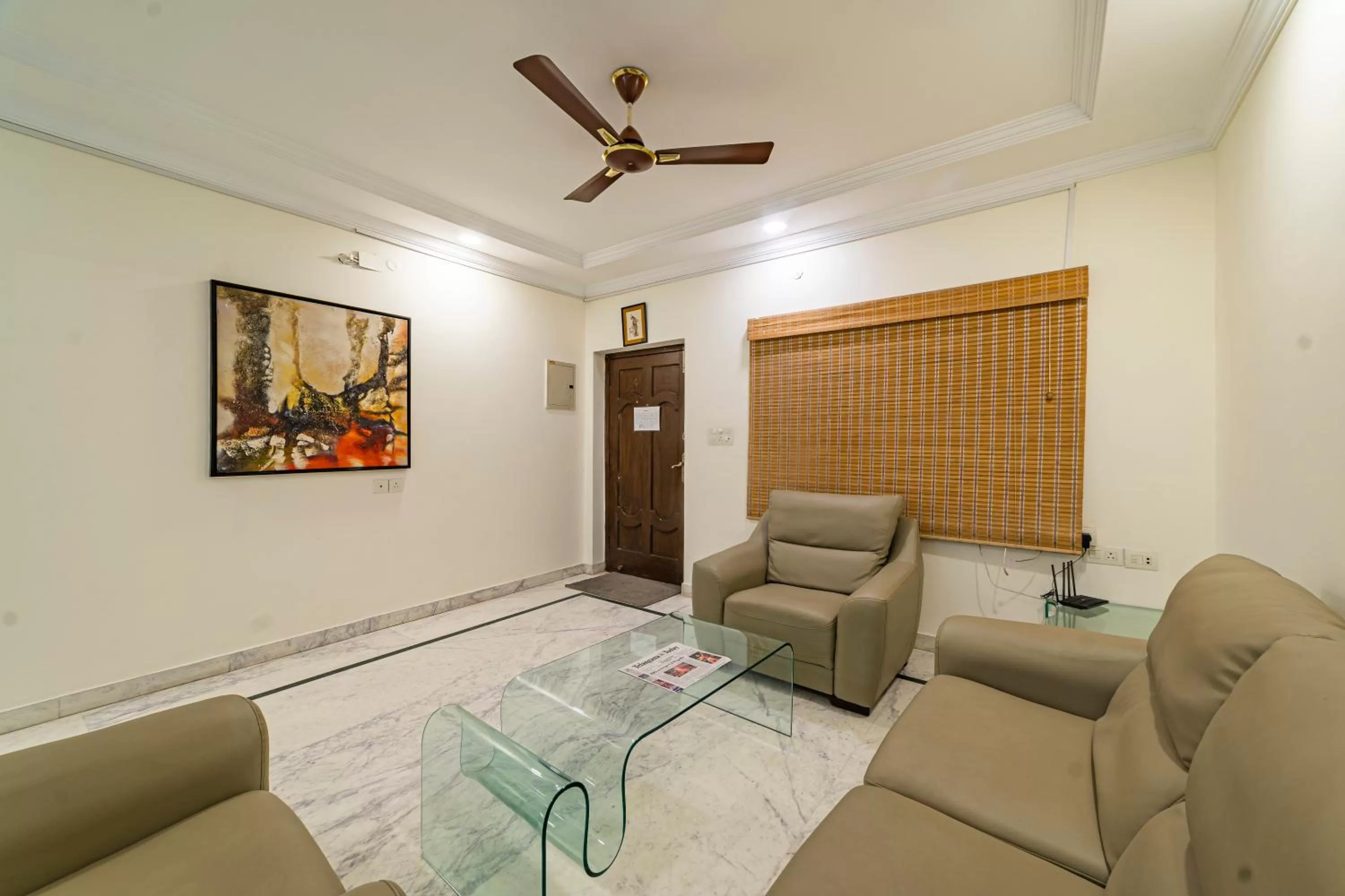 Living room in Hotel Athome & Serviced Apartments by Deccan Serai Hotels