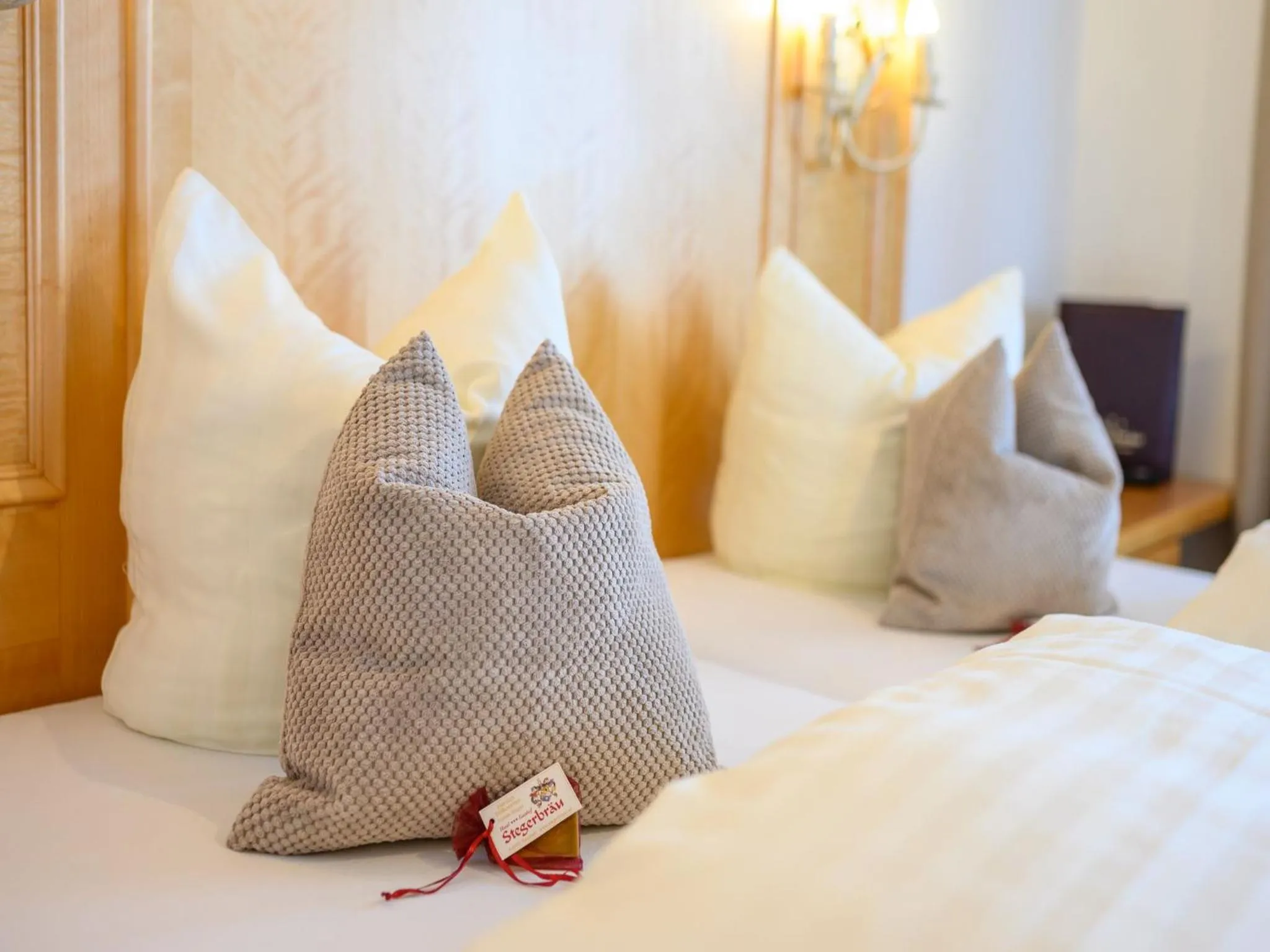 Bed in Hotel Stegerbräu