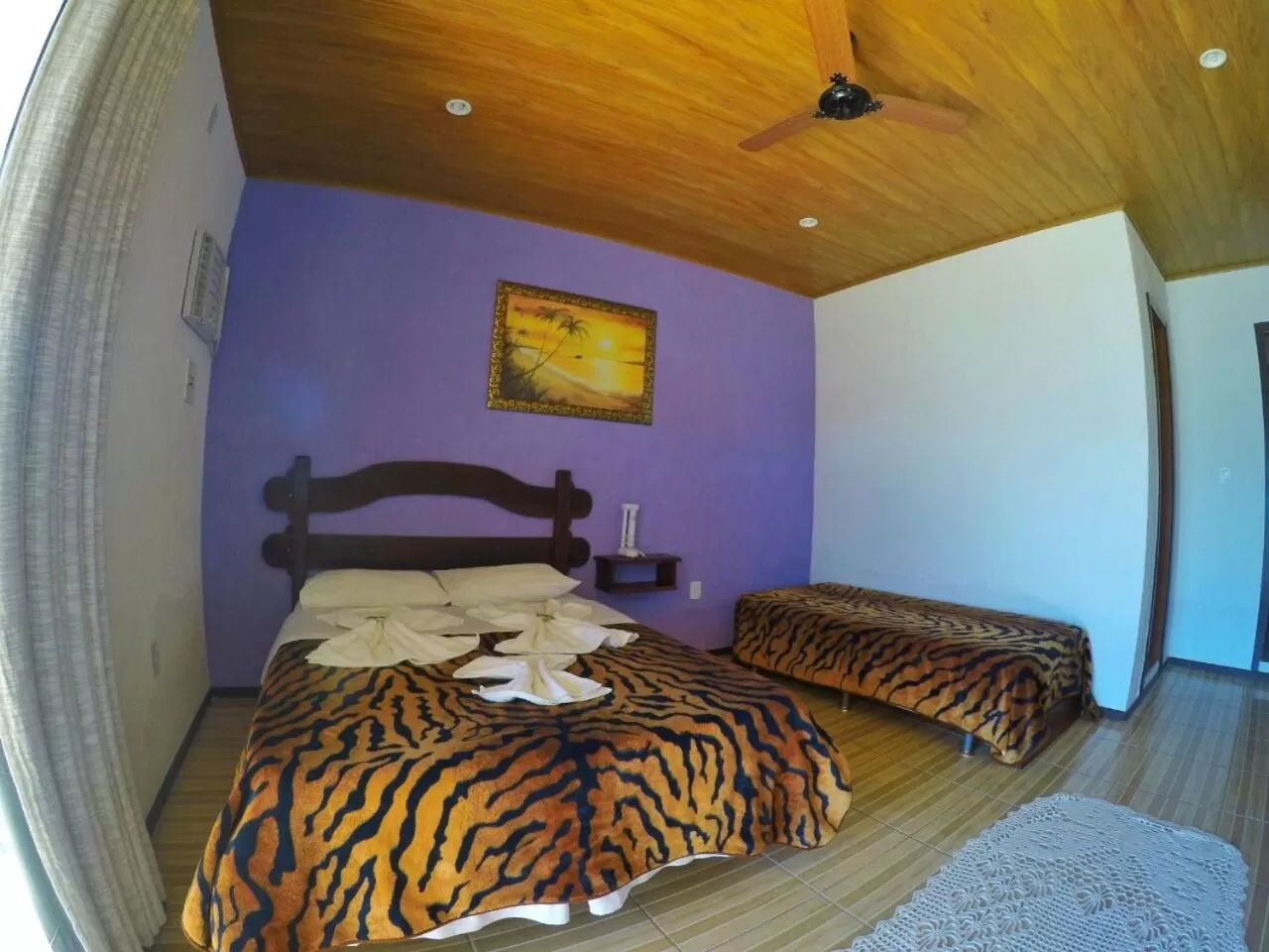 Bed in Pousada da Praia