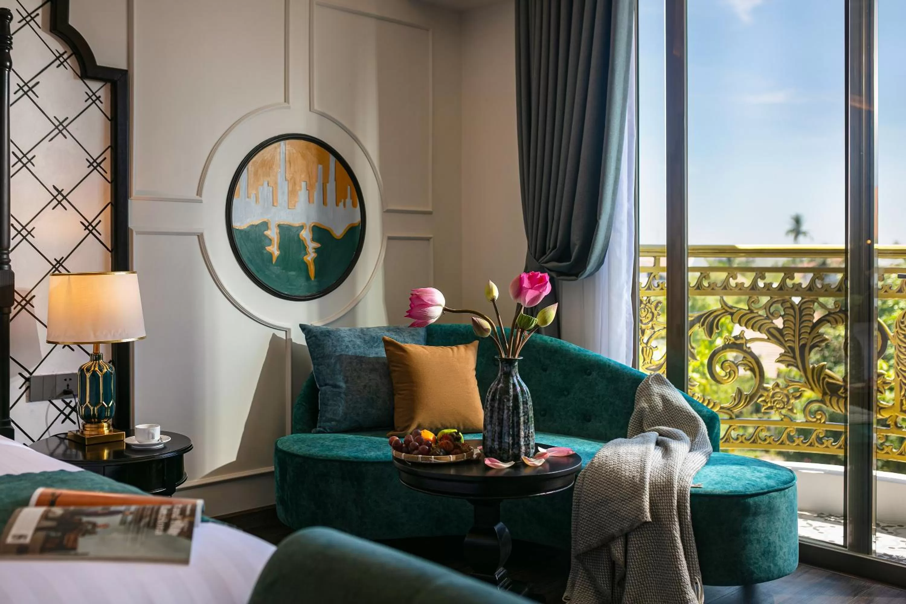 Seating area in Grand Sunrise Palace Hoi An- A Luxury Indochine Hotel & Spa