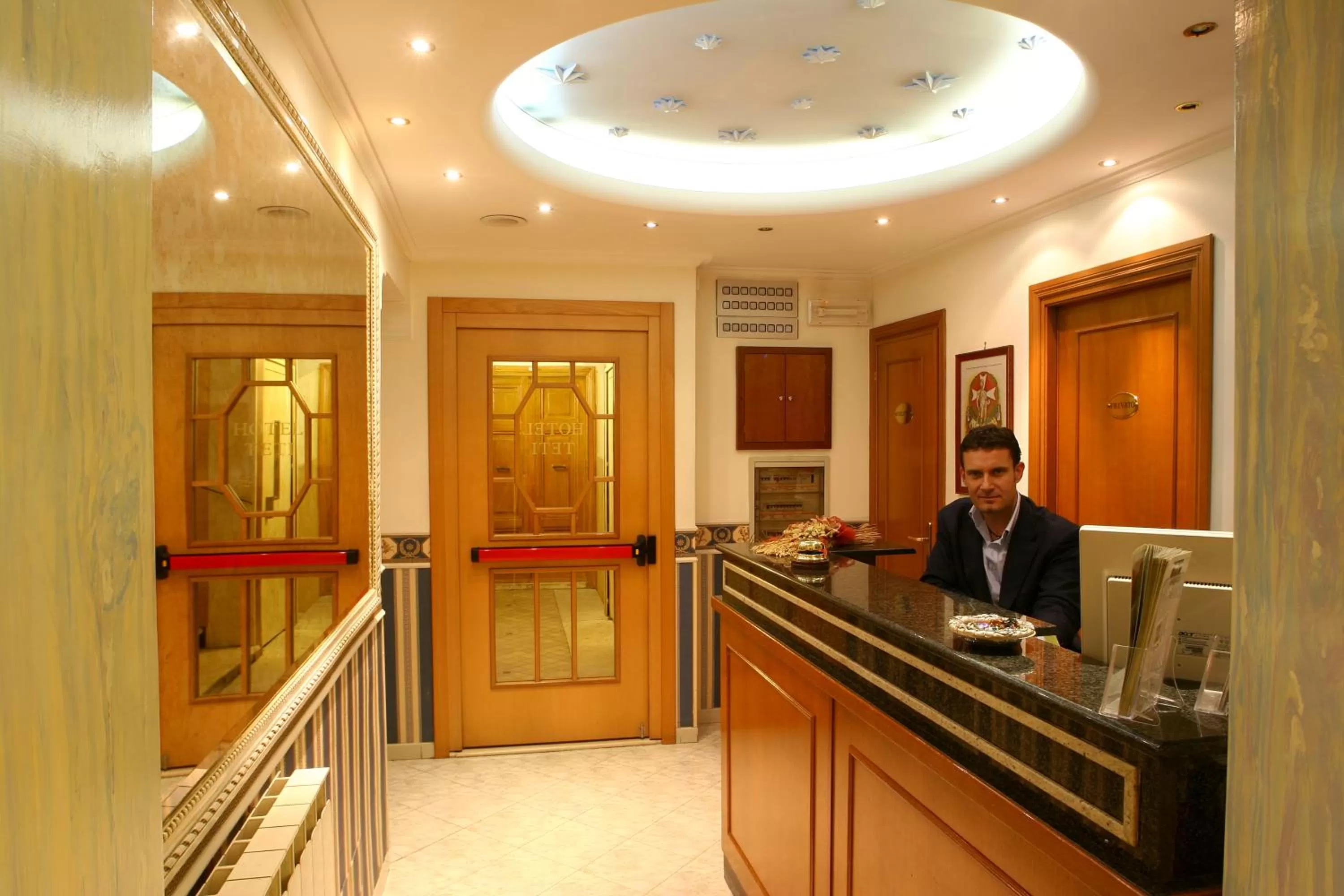Lobby or reception in Hotel Teti