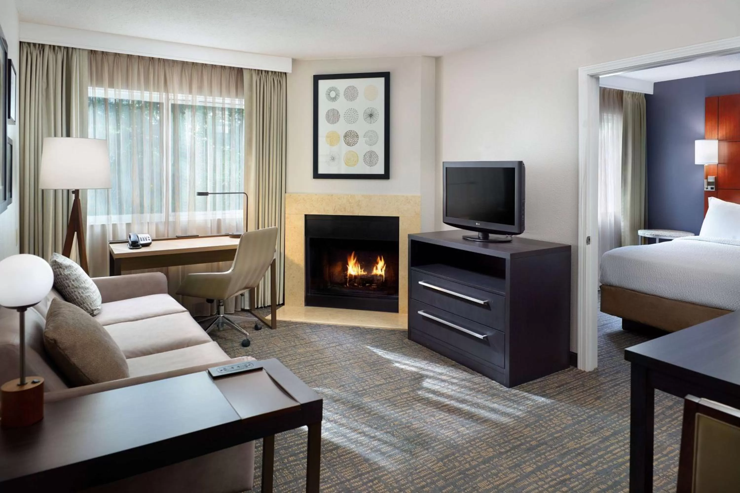 TV and multimedia, Bed in Sonesta ES Suites Atlanta Alpharetta Windward