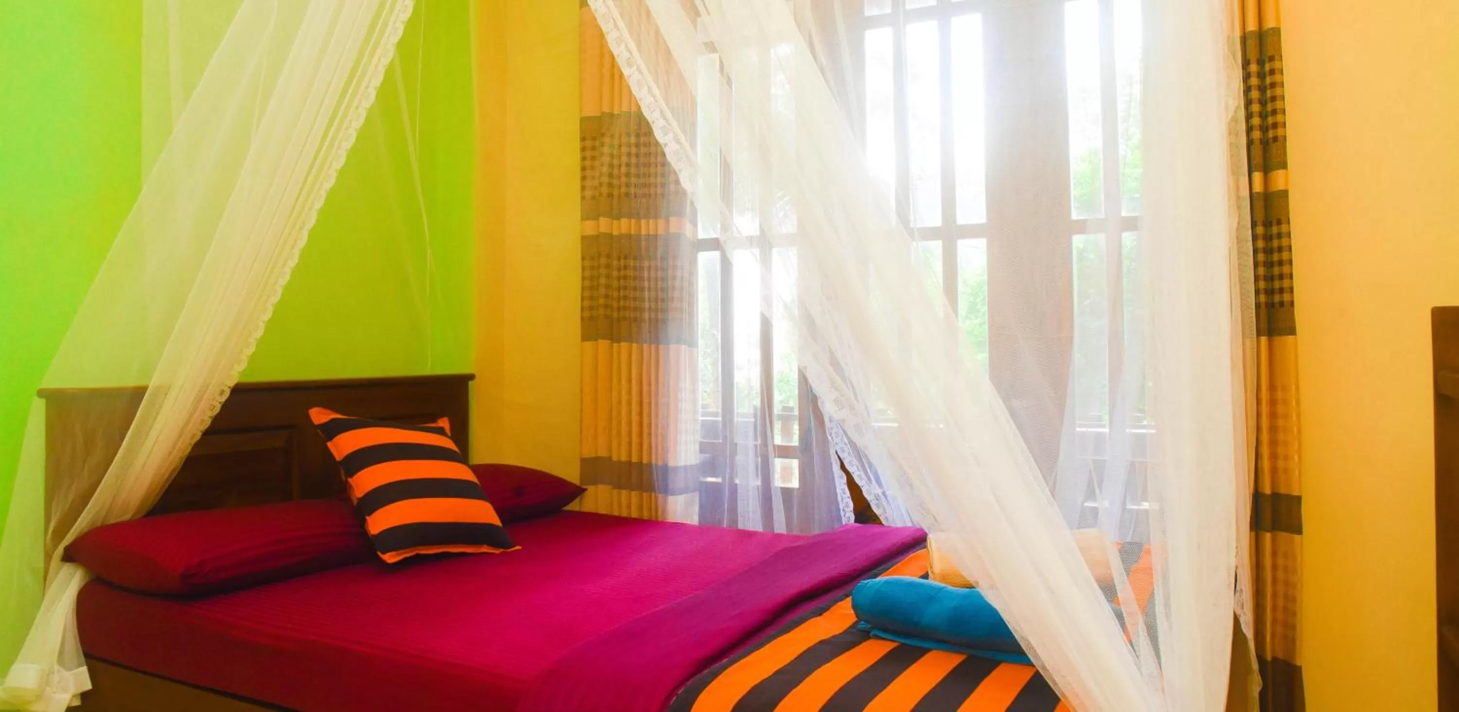 Bed in Madushanka Resort