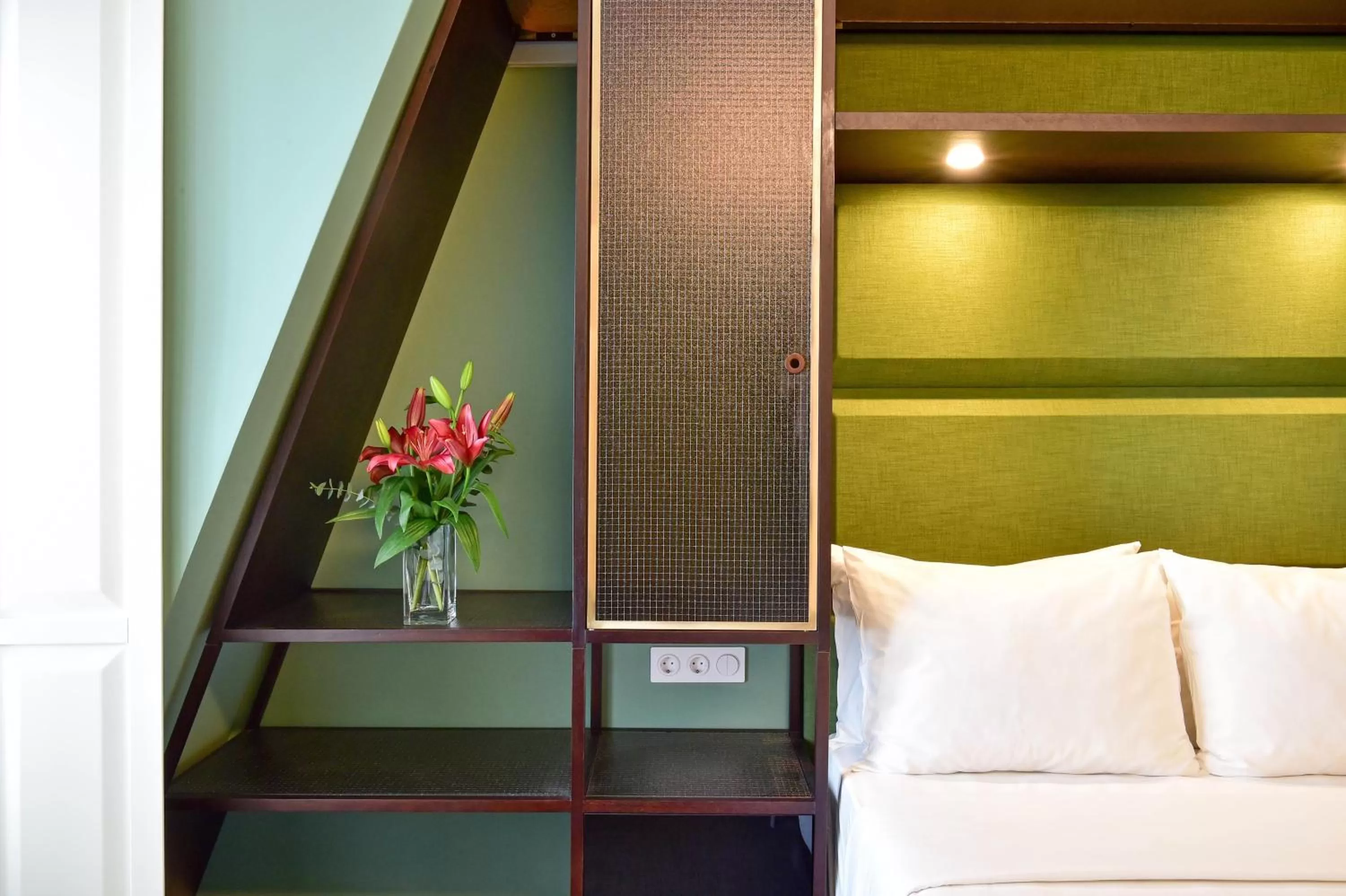 Decorative detail, Bed in My Story Hotel Augusta