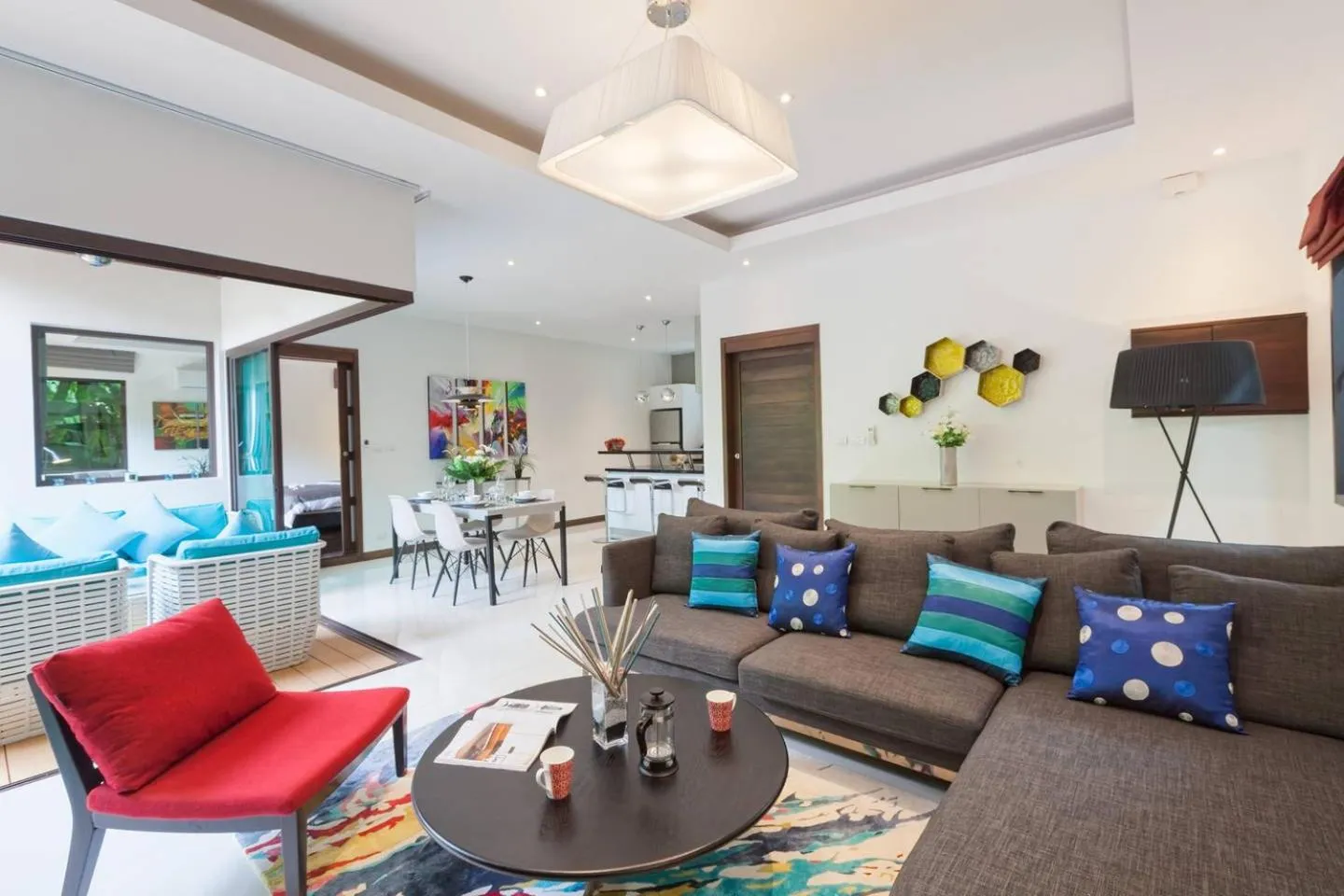 Living room in Inspire Villas Phuket