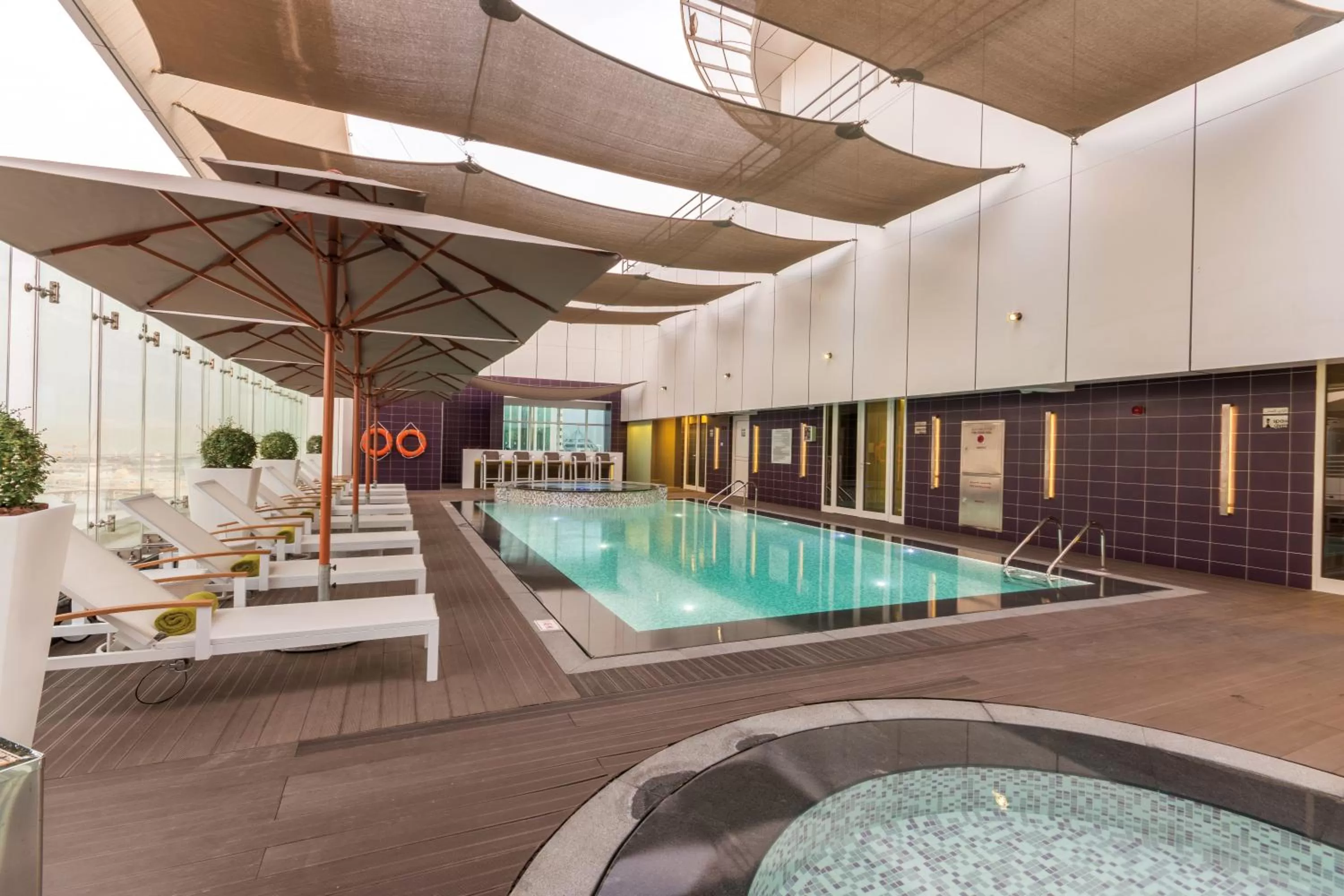 Swimming pool in The Act Hotel Sharjah