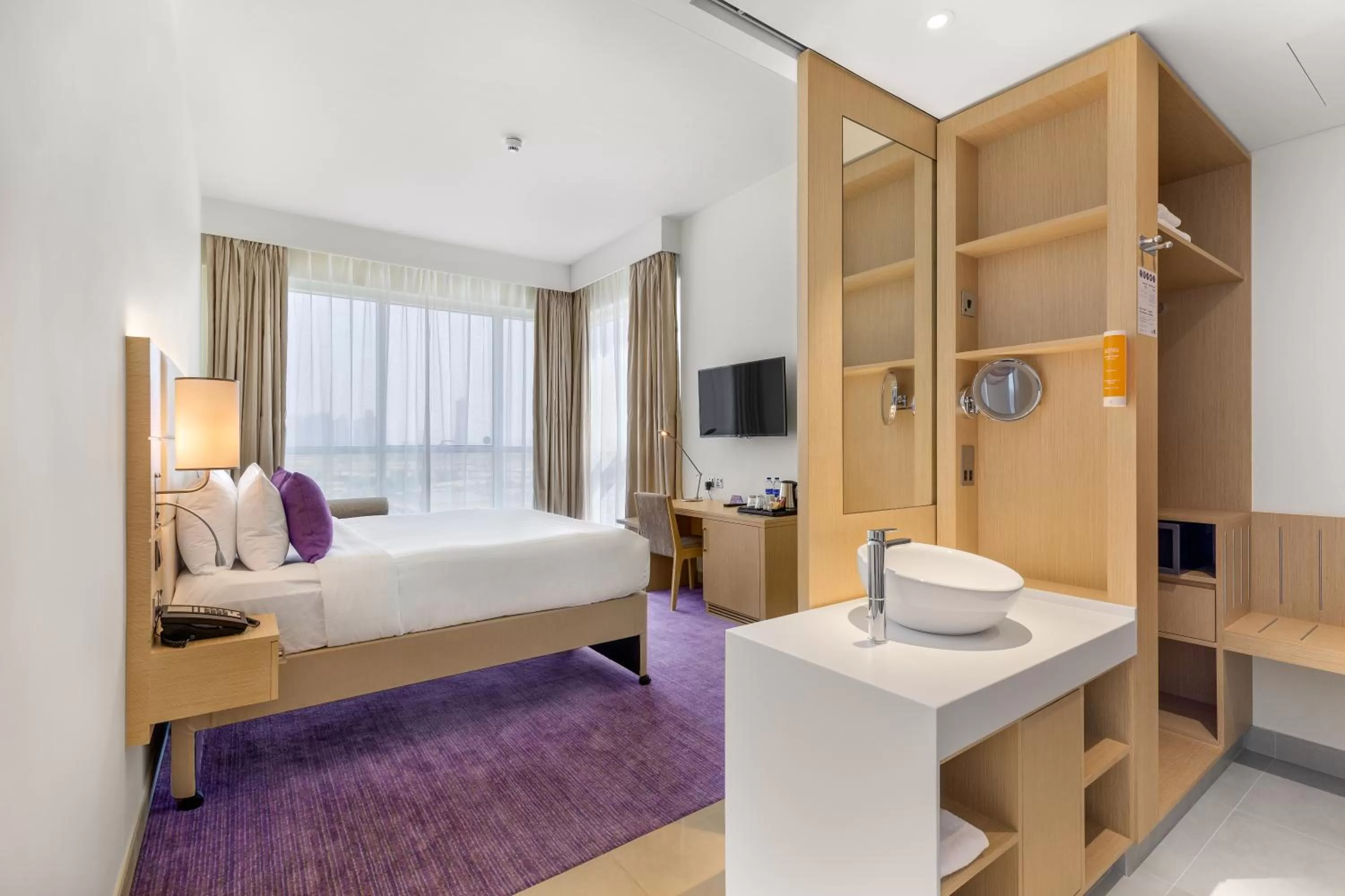 Photo of the whole room, Bed in Premier Inn Dubai Ibn Battuta Mall