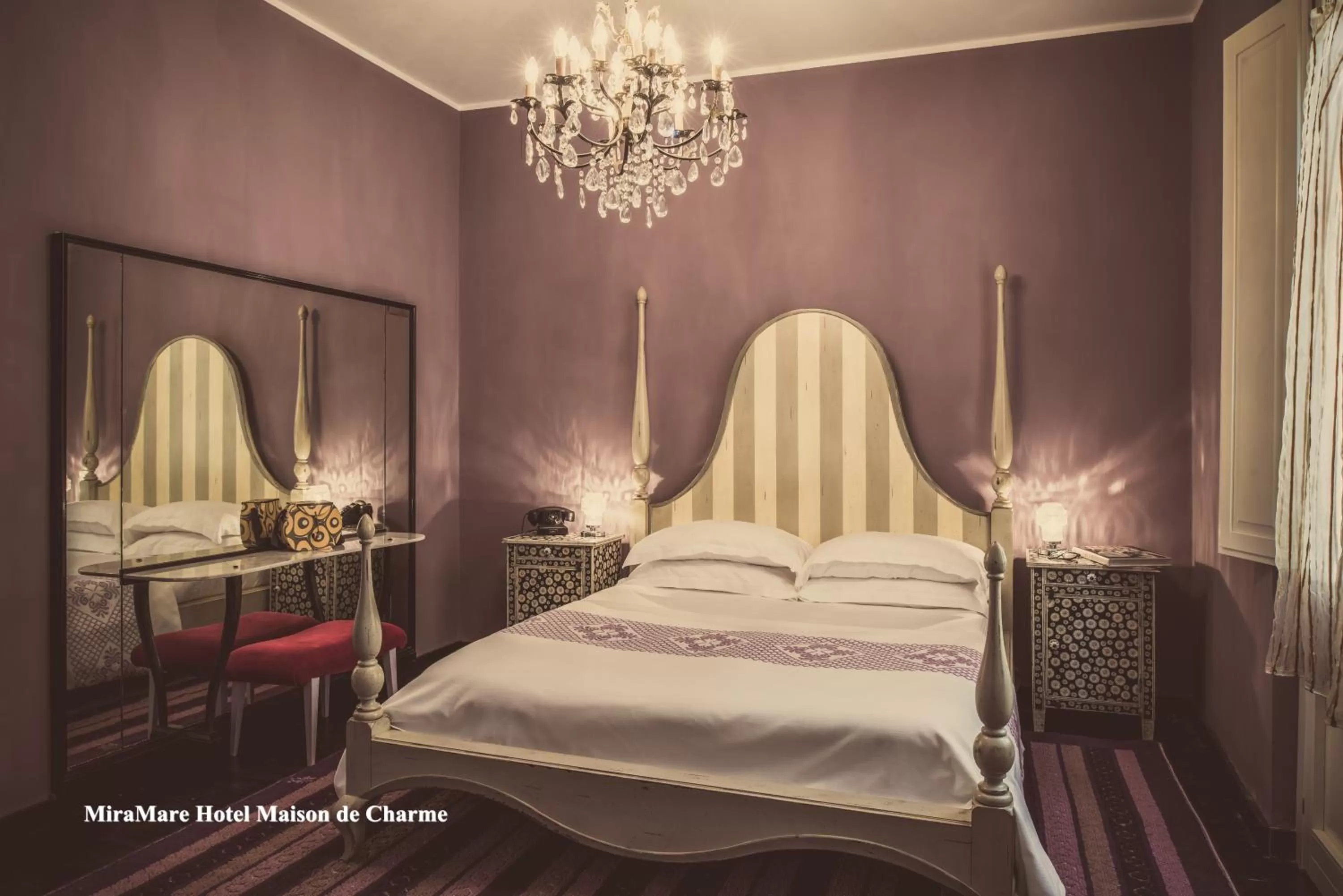 Bed in Miramare Cagliari Hotel Museo