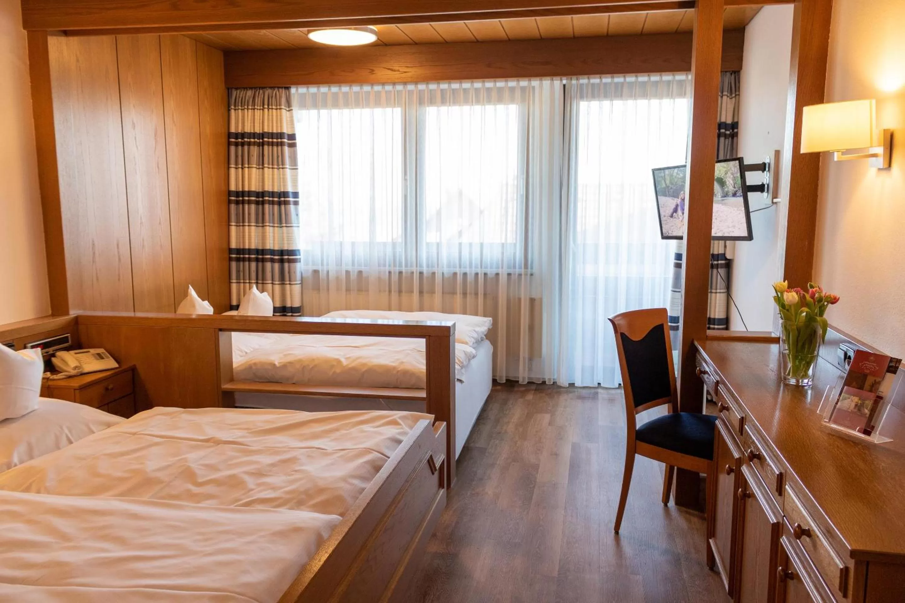 Photo of the whole room, Bed in Landgasthof Hotel Hirsch