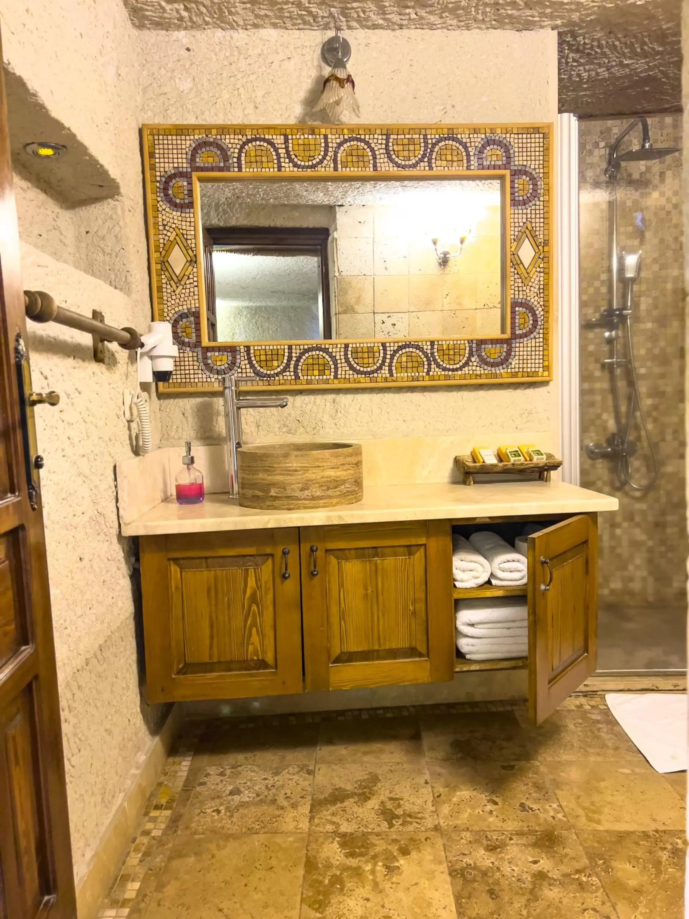 Bathroom in Local Cave House