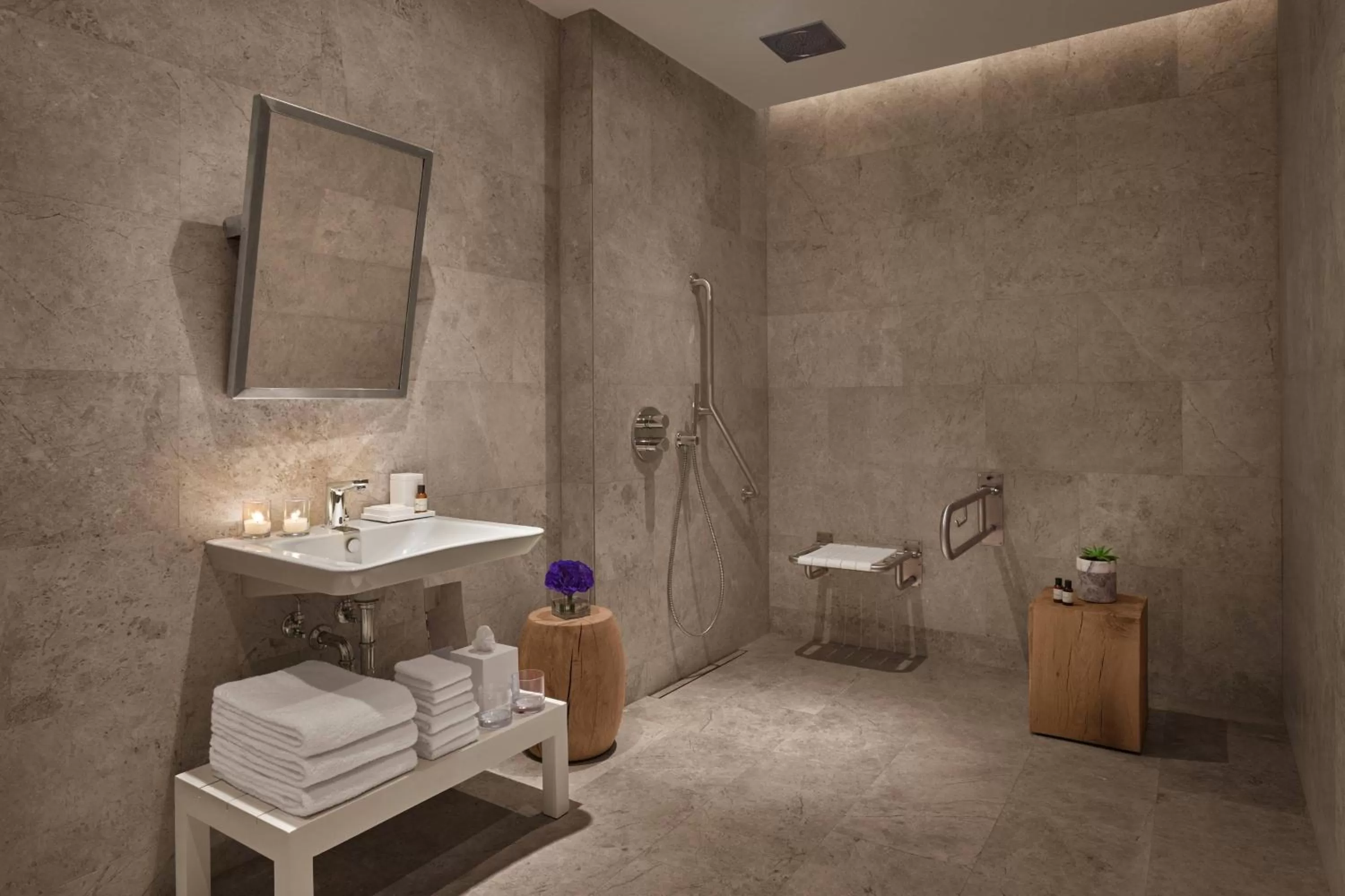 Bathroom in The Bodrum EDITION