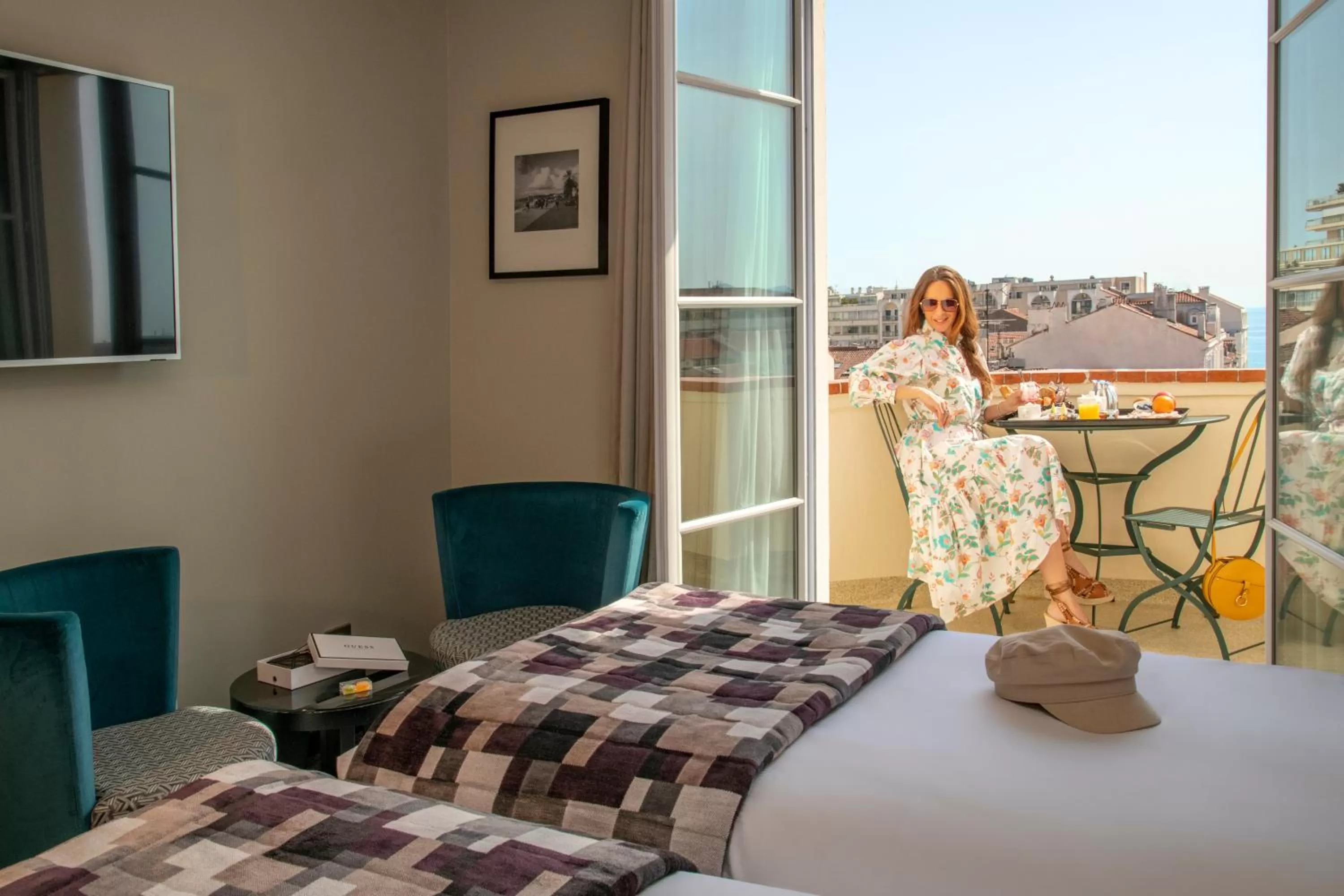 Balcony/Terrace, Bed in BW Premier Collection Mondial