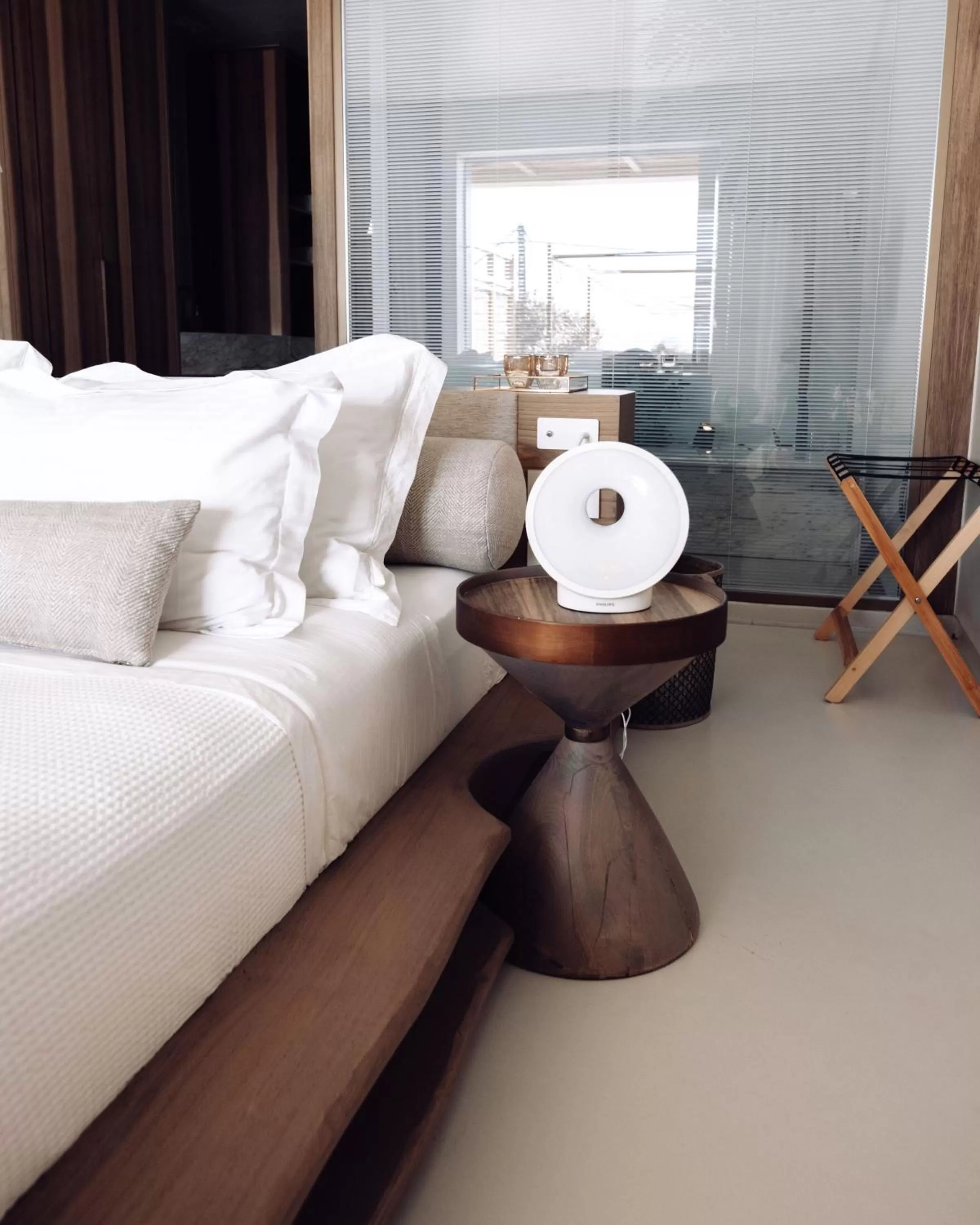 Decorative detail, Bed in Avgoustos Suites Naxos