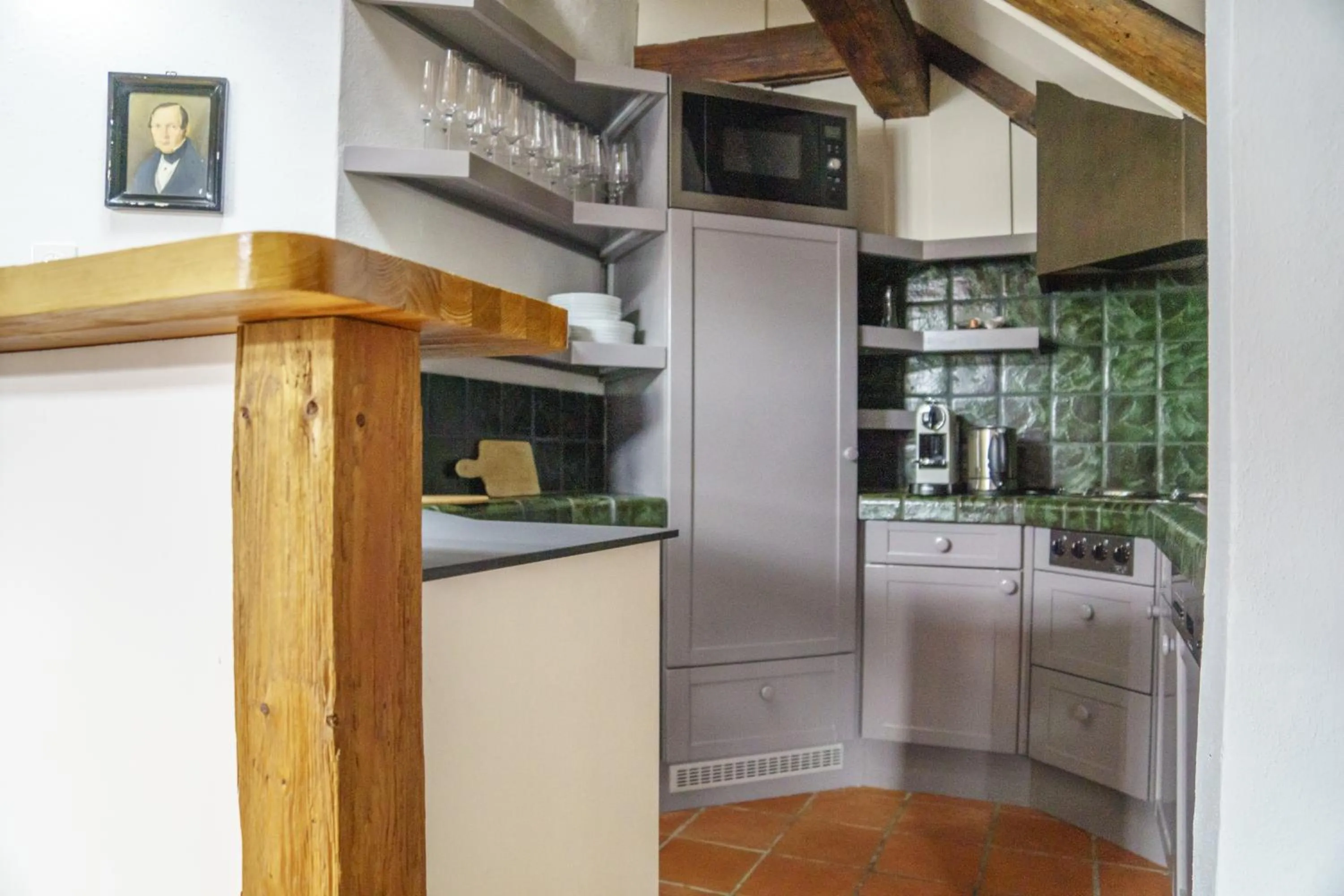 Kitchen or kitchenette in Hotel Vadian Garni