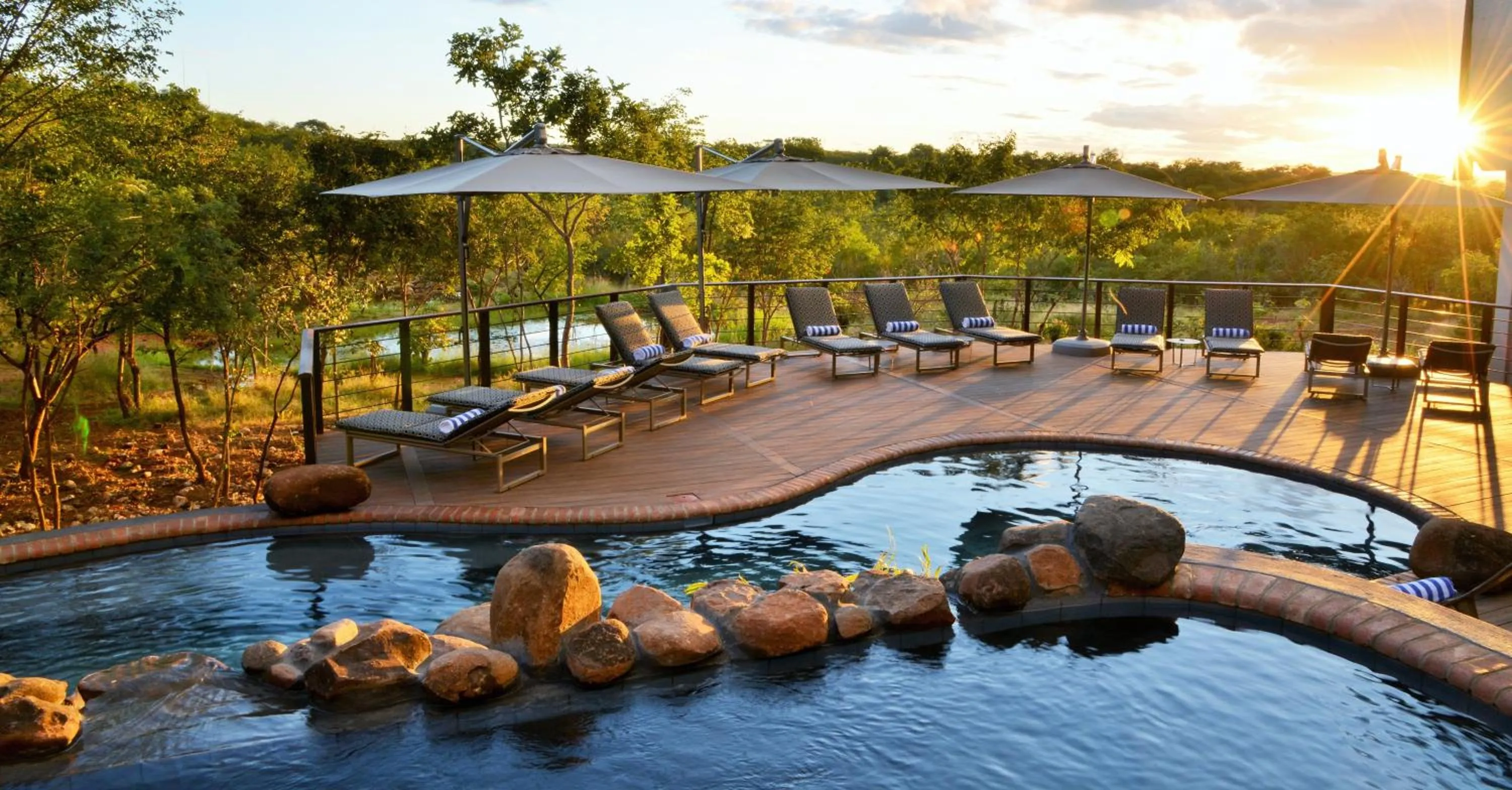 Swimming pool in Victoria Falls Safari Club