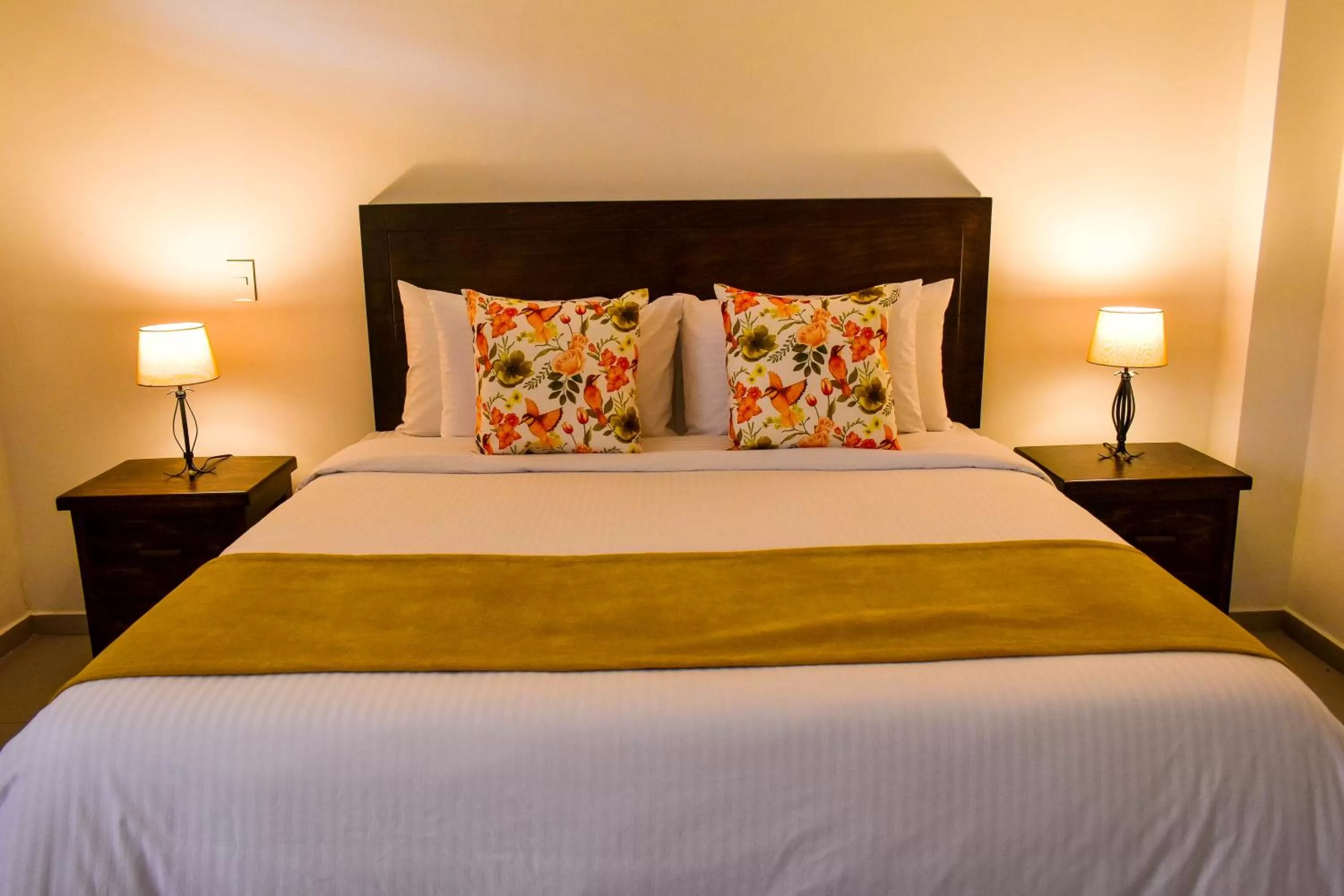 Bed in Guaduales Ecohotel