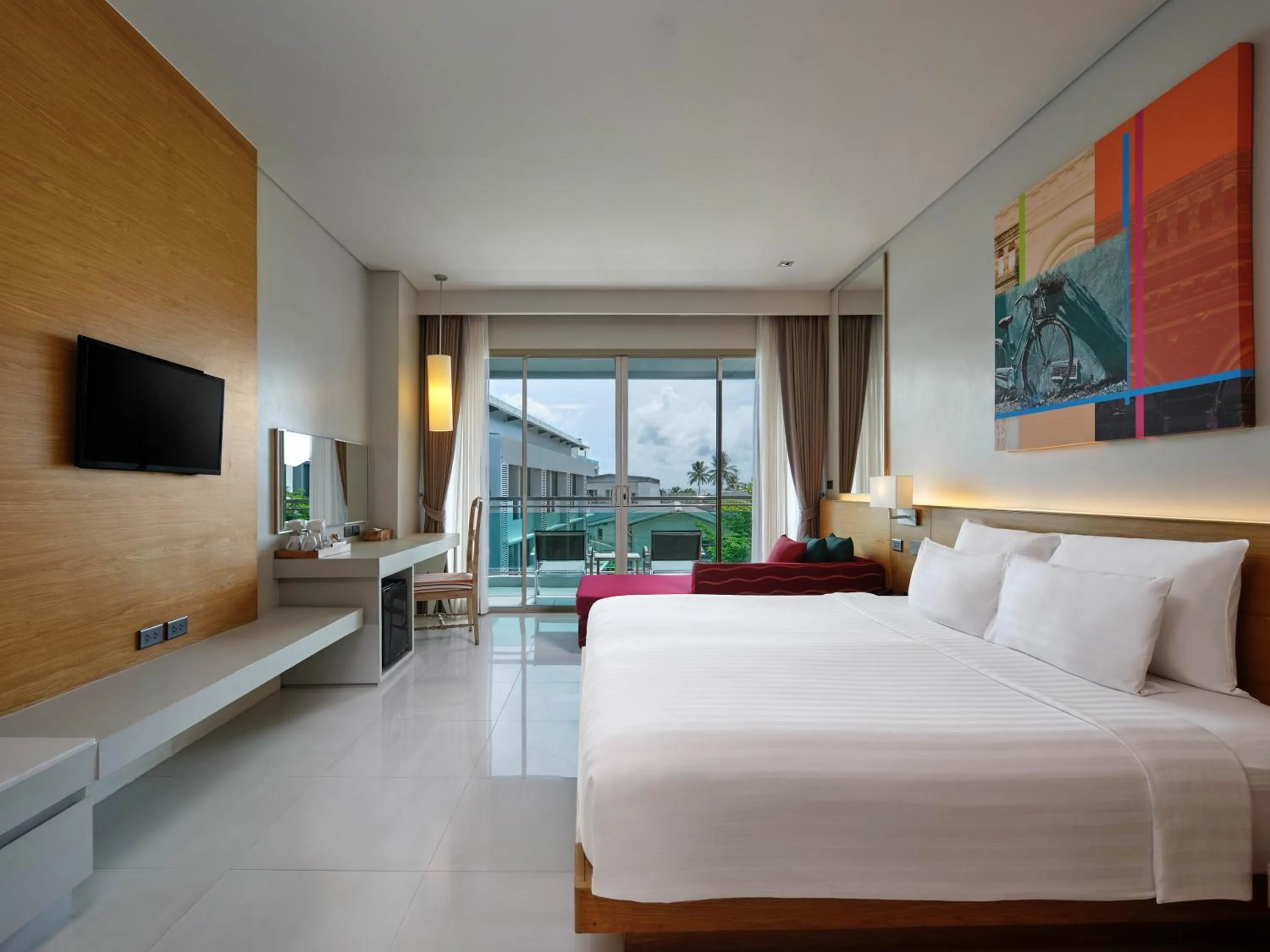 Bed in The Kee Resort & Spa